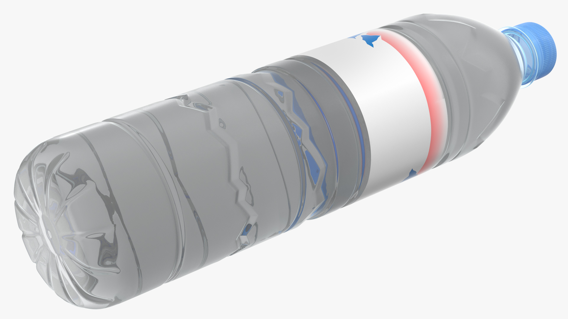 3D Mineral Water Plastic Bottle model