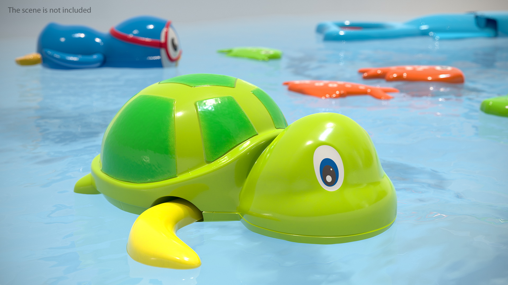 3D Wind Up Turtle Bath Toy model