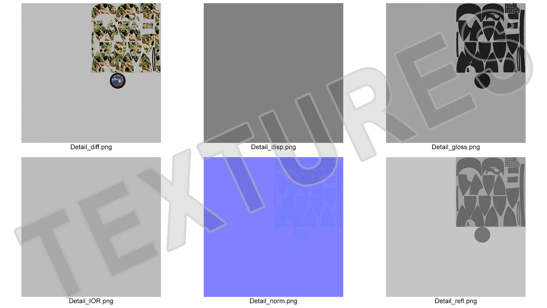 3D Hunting Cap Forest Camo model