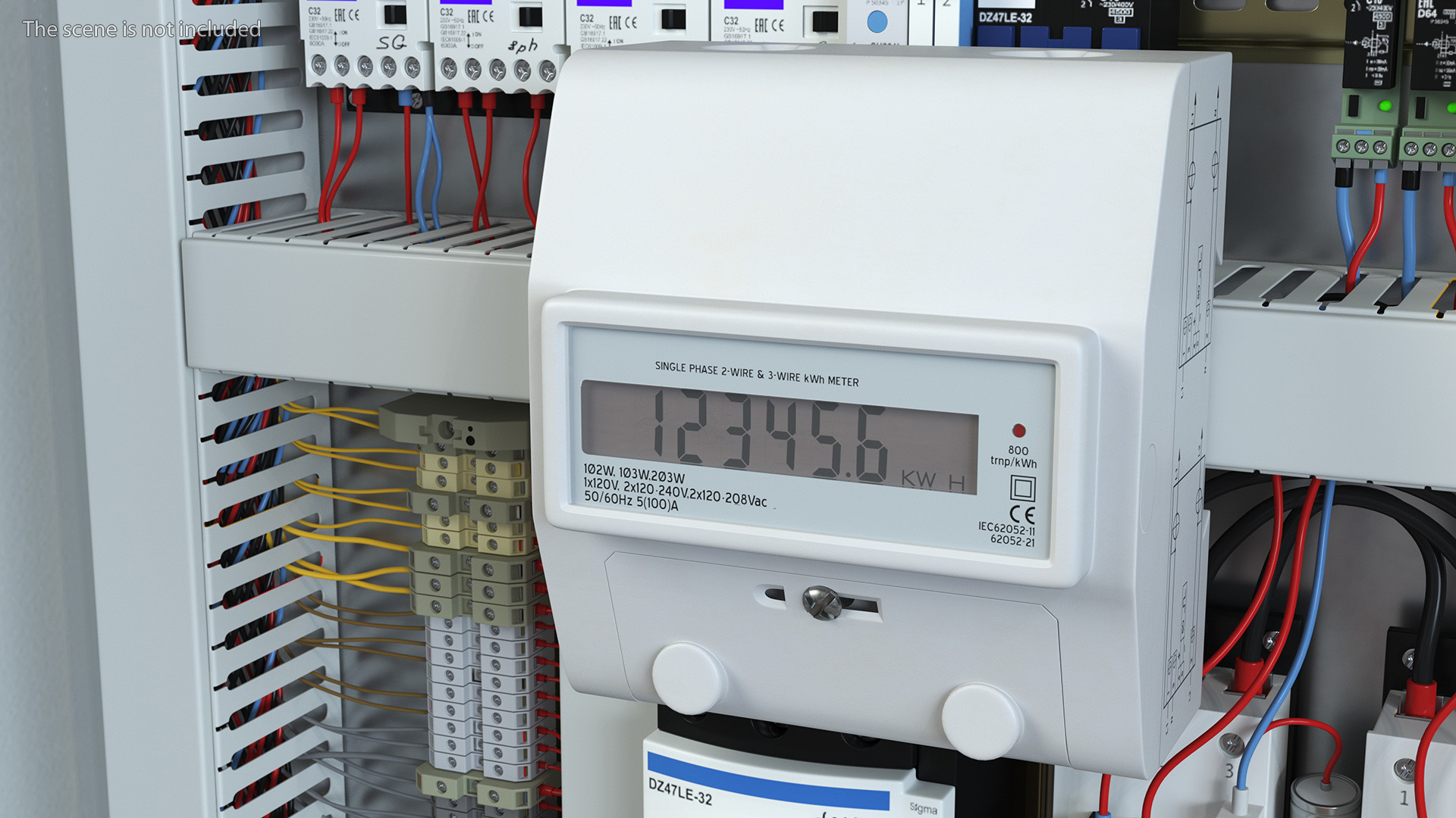 3D model Electromechanical Electricity Meter