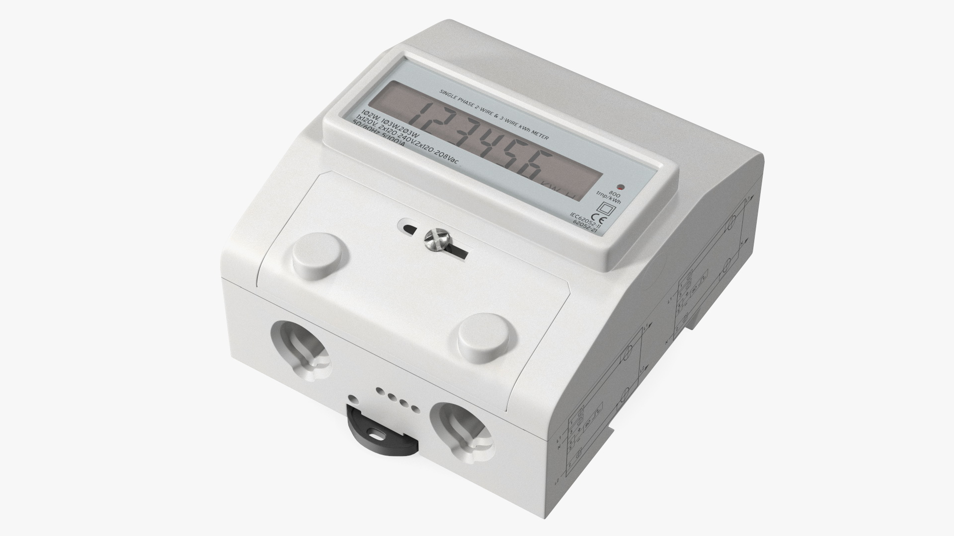 3D model Electromechanical Electricity Meter