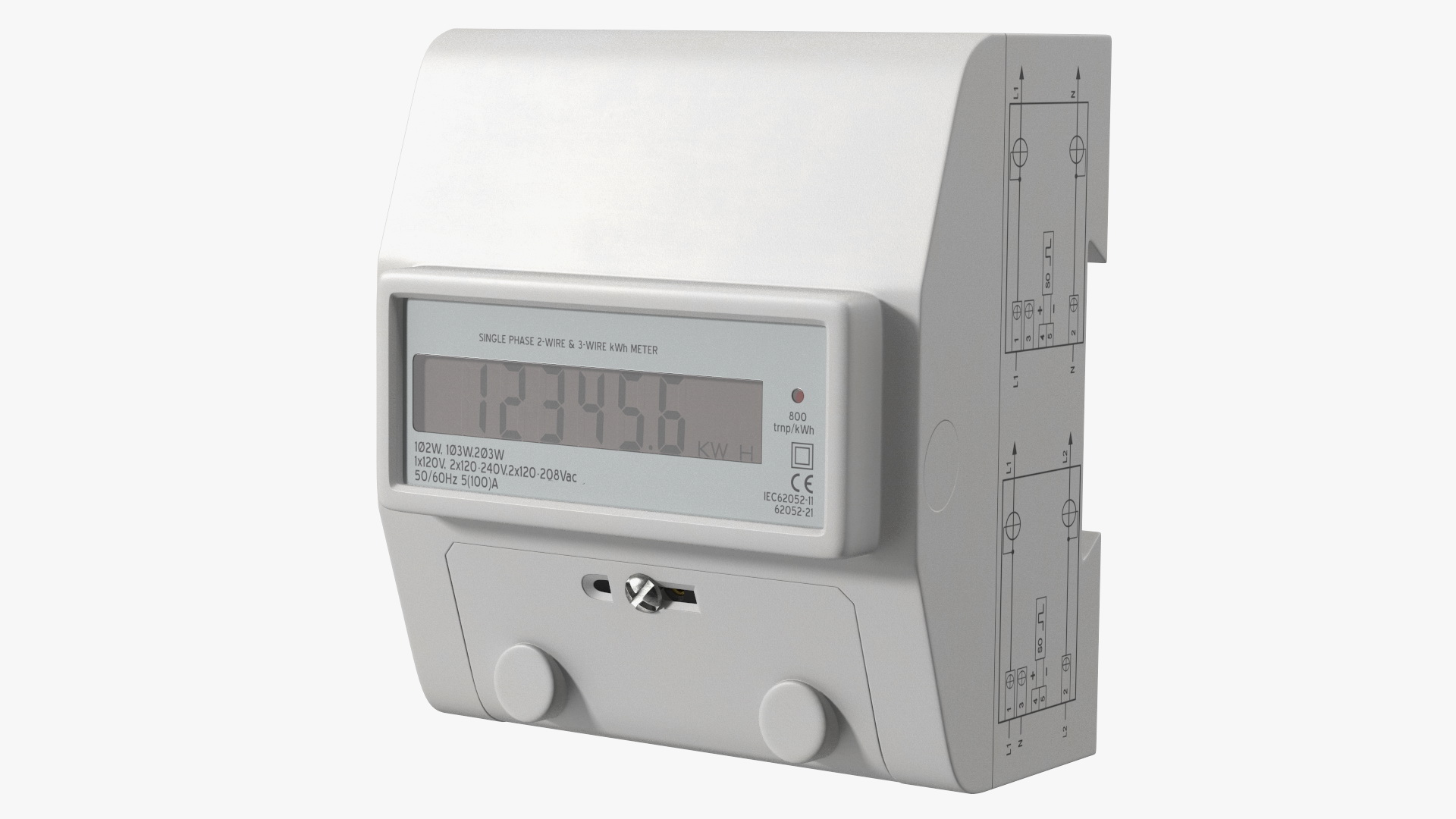 3D model Electromechanical Electricity Meter