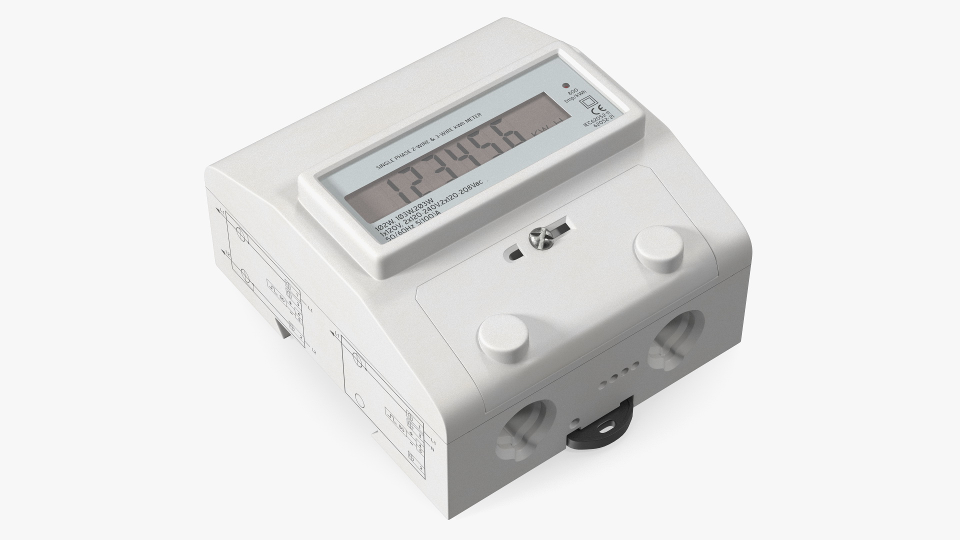 3D model Electromechanical Electricity Meter