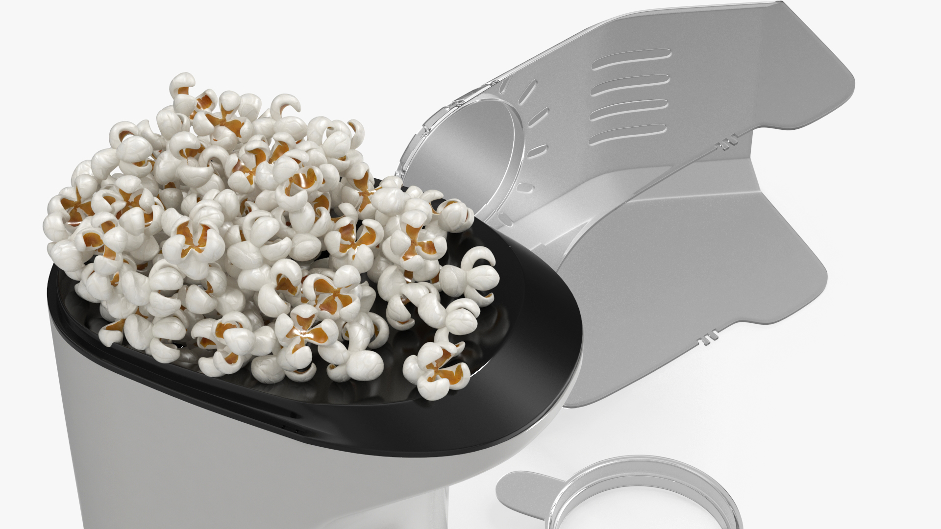 3D Home Popcorn Popper Maker Dash White