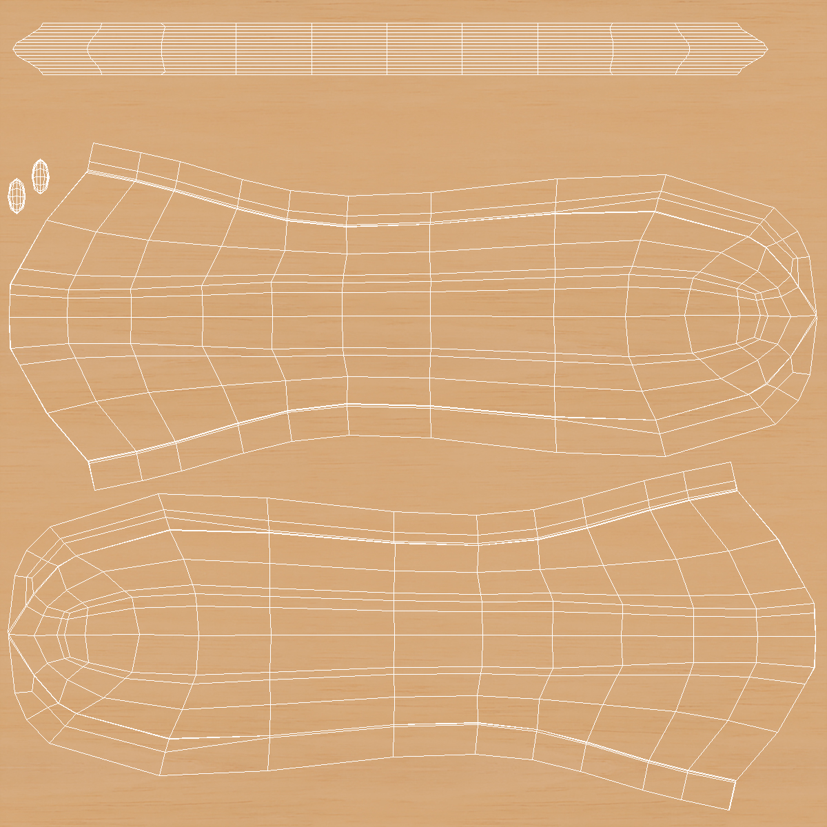 3D Wooden Coat Hanger model