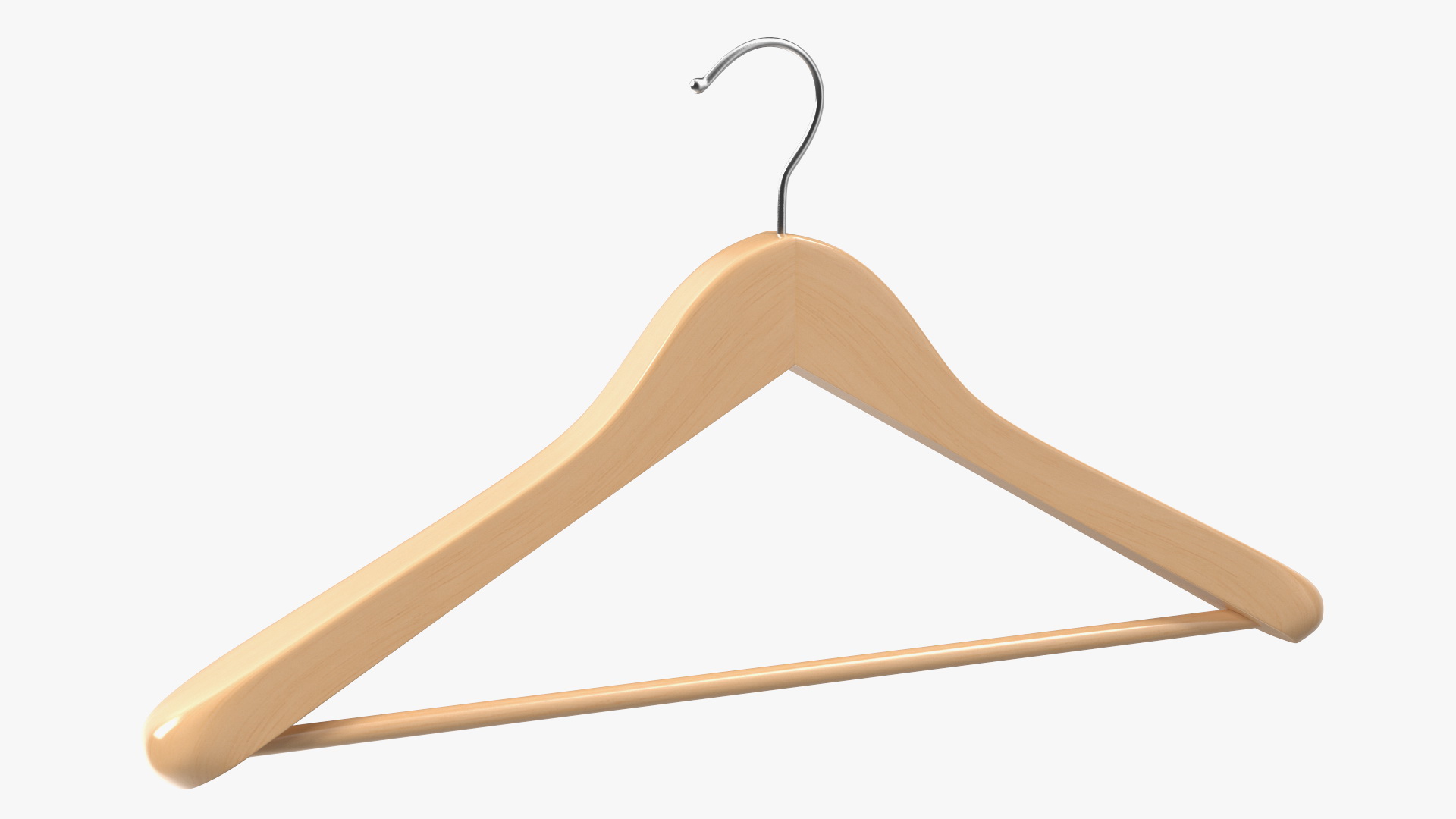 3D Wooden Coat Hanger model