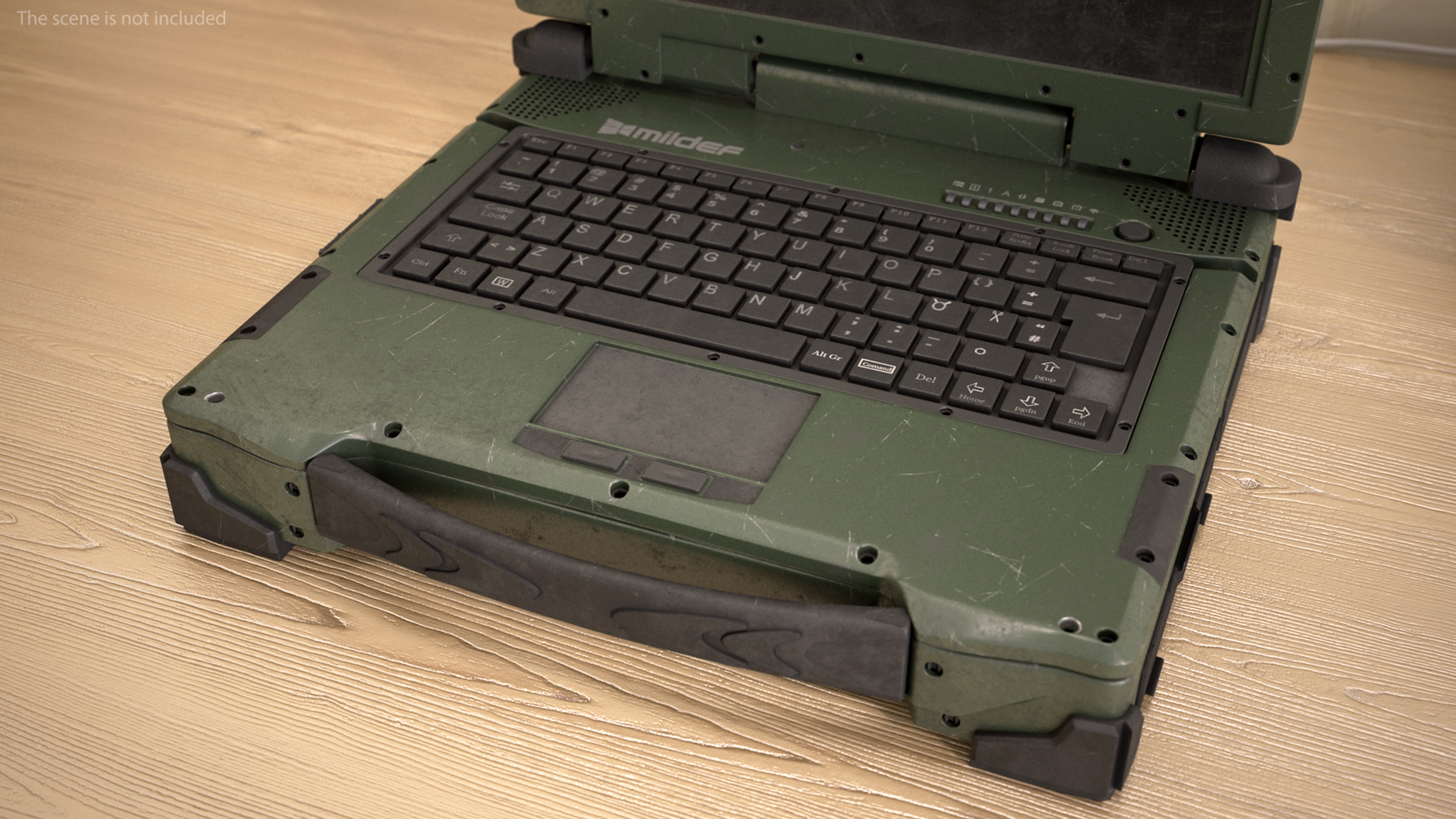 3D Rocky RK12 Army Laptop Old