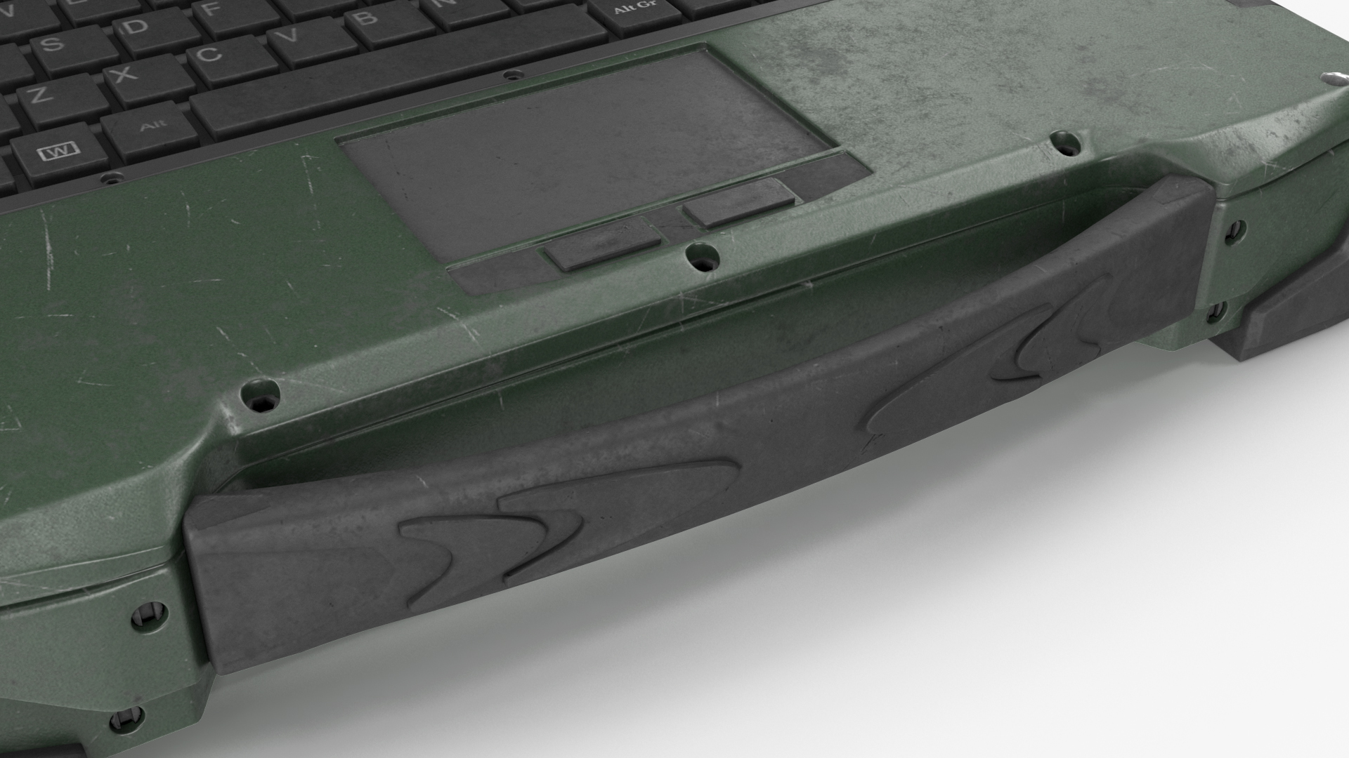 3D Rocky RK12 Army Laptop Old