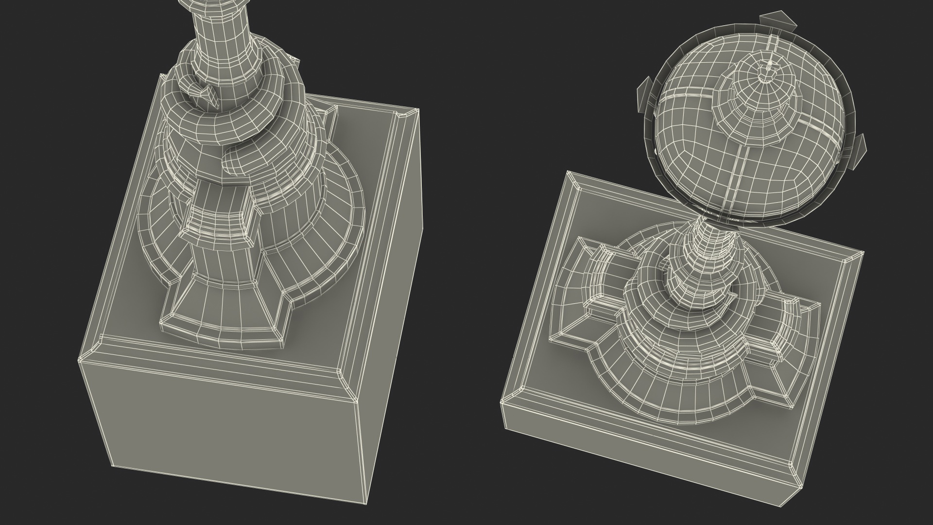 3D Outdoor Decorative Street Lantern model
