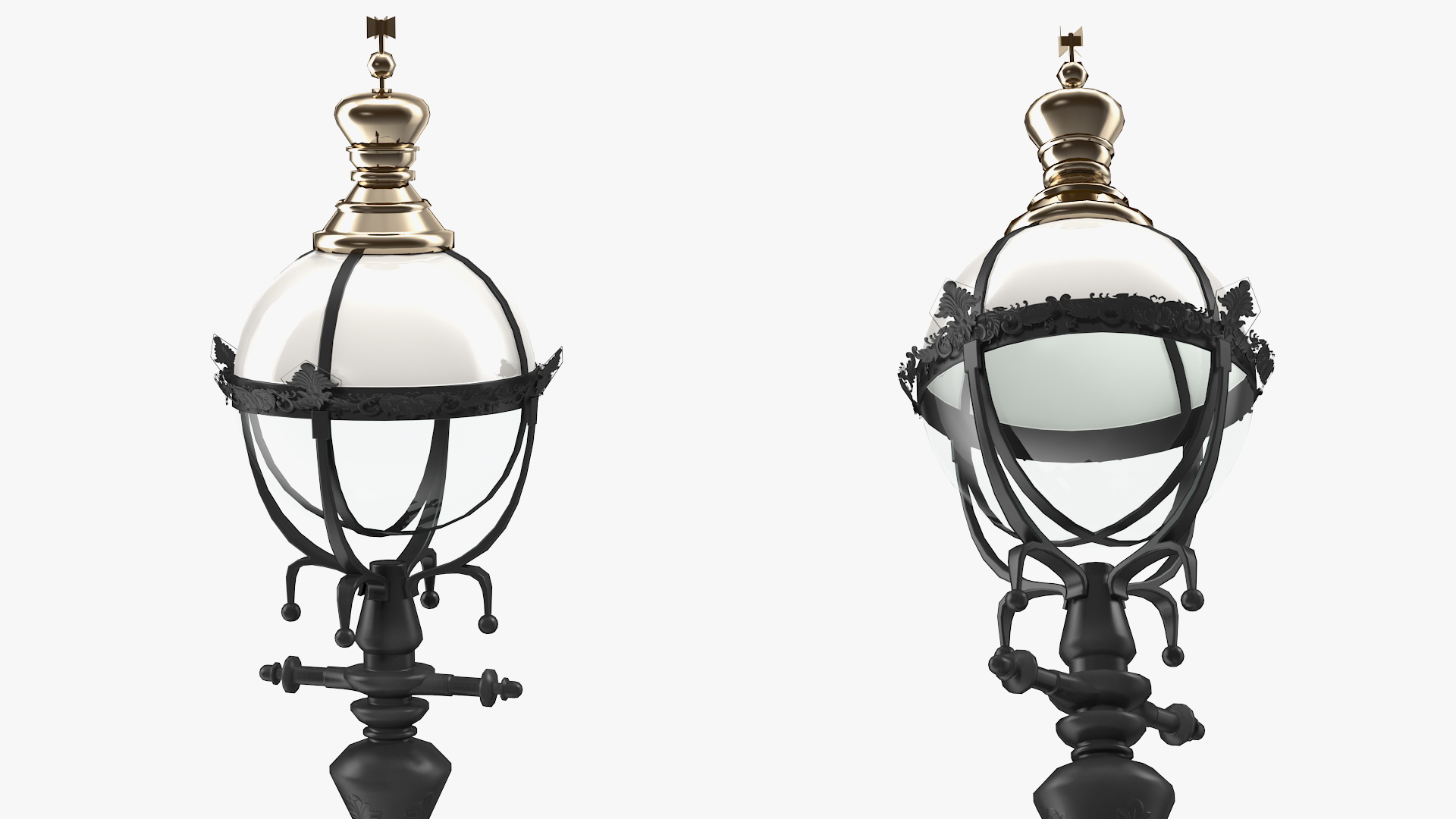 3D Outdoor Decorative Street Lantern model
