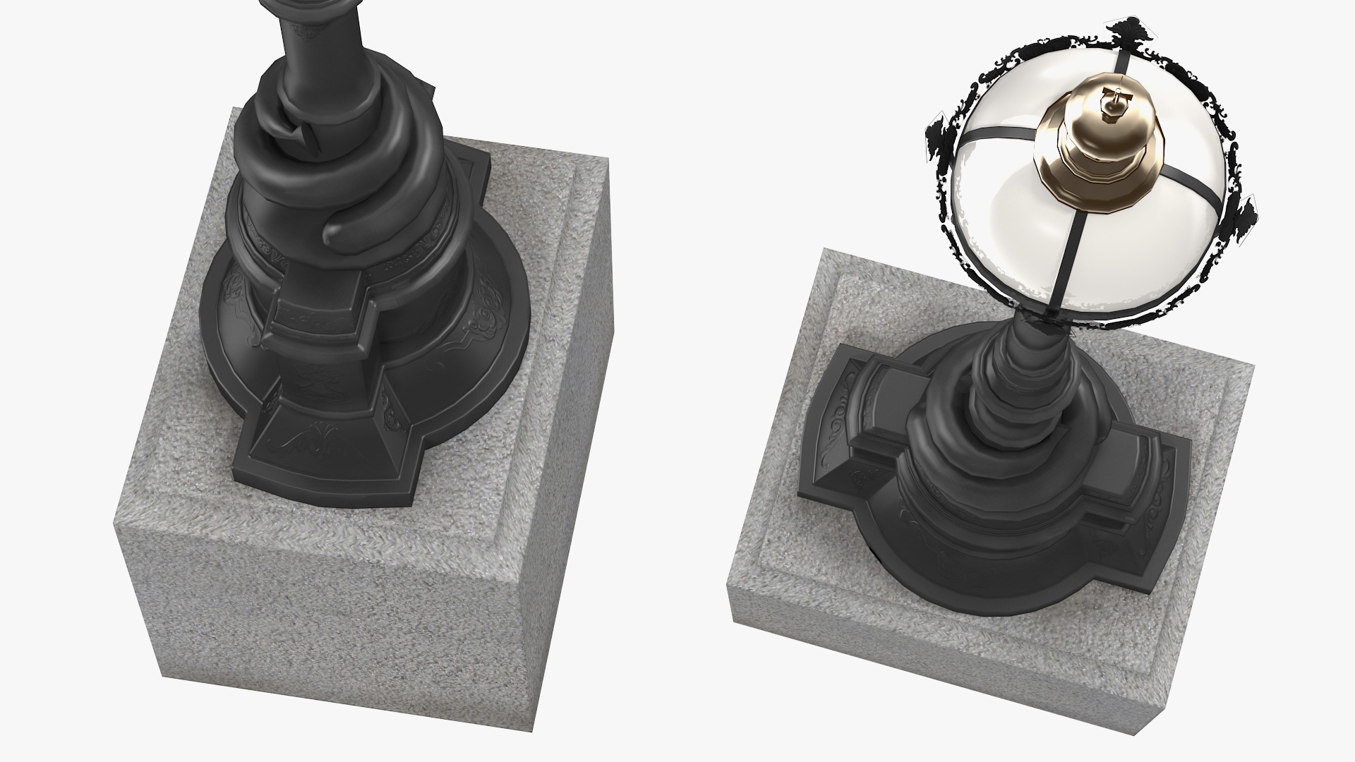 3D Outdoor Decorative Street Lantern model