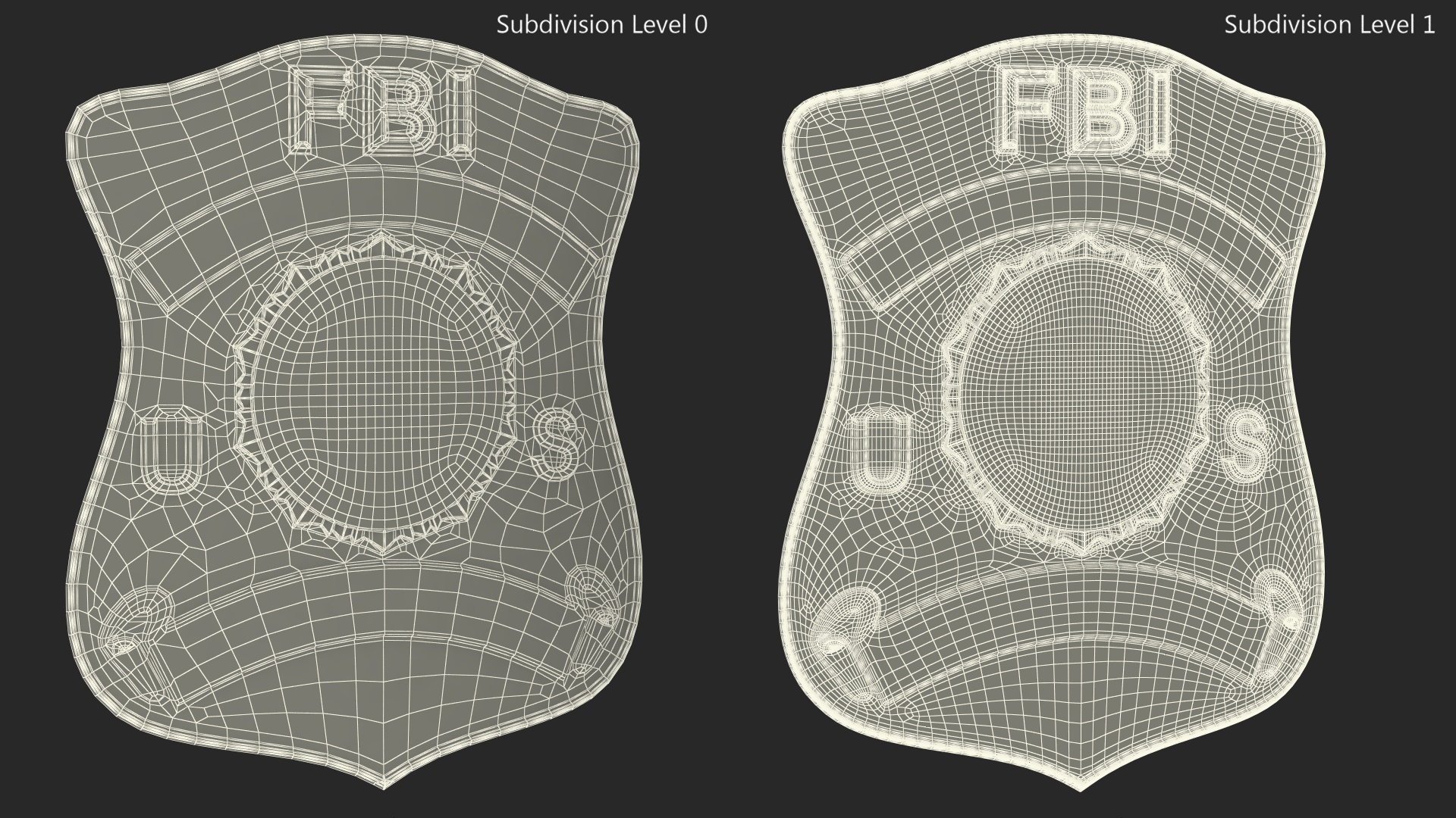 FBI Badge 3D model