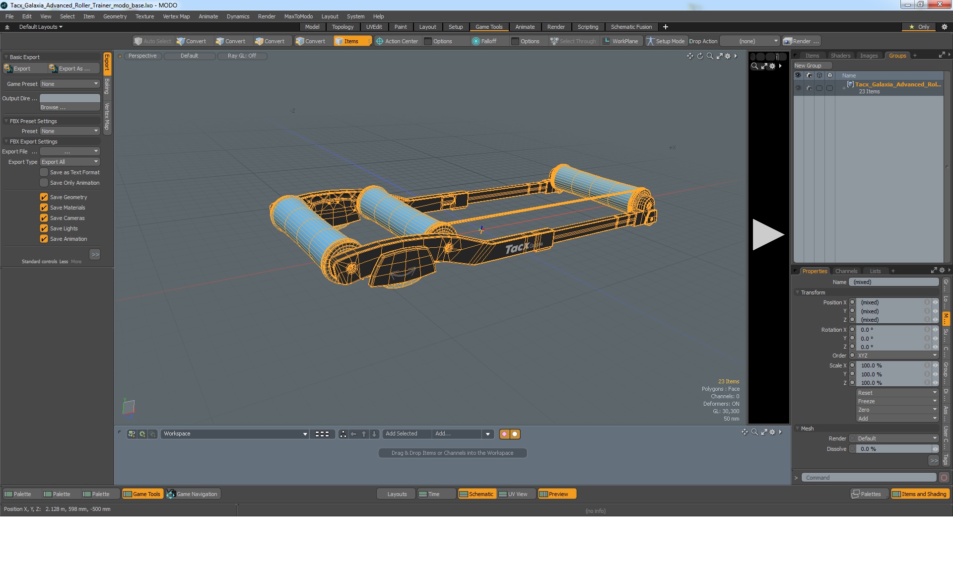 3D Tacx Galaxia Advanced Roller Trainer