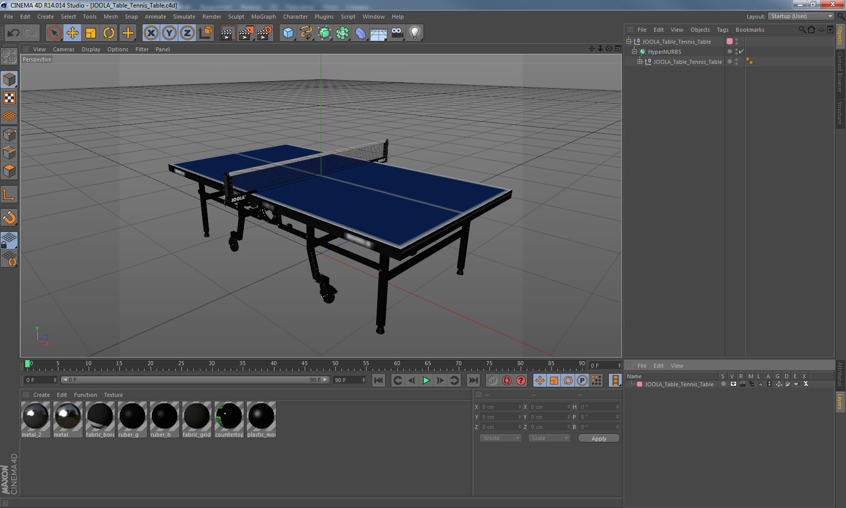 JOOLA Table Tennis Table 3D model