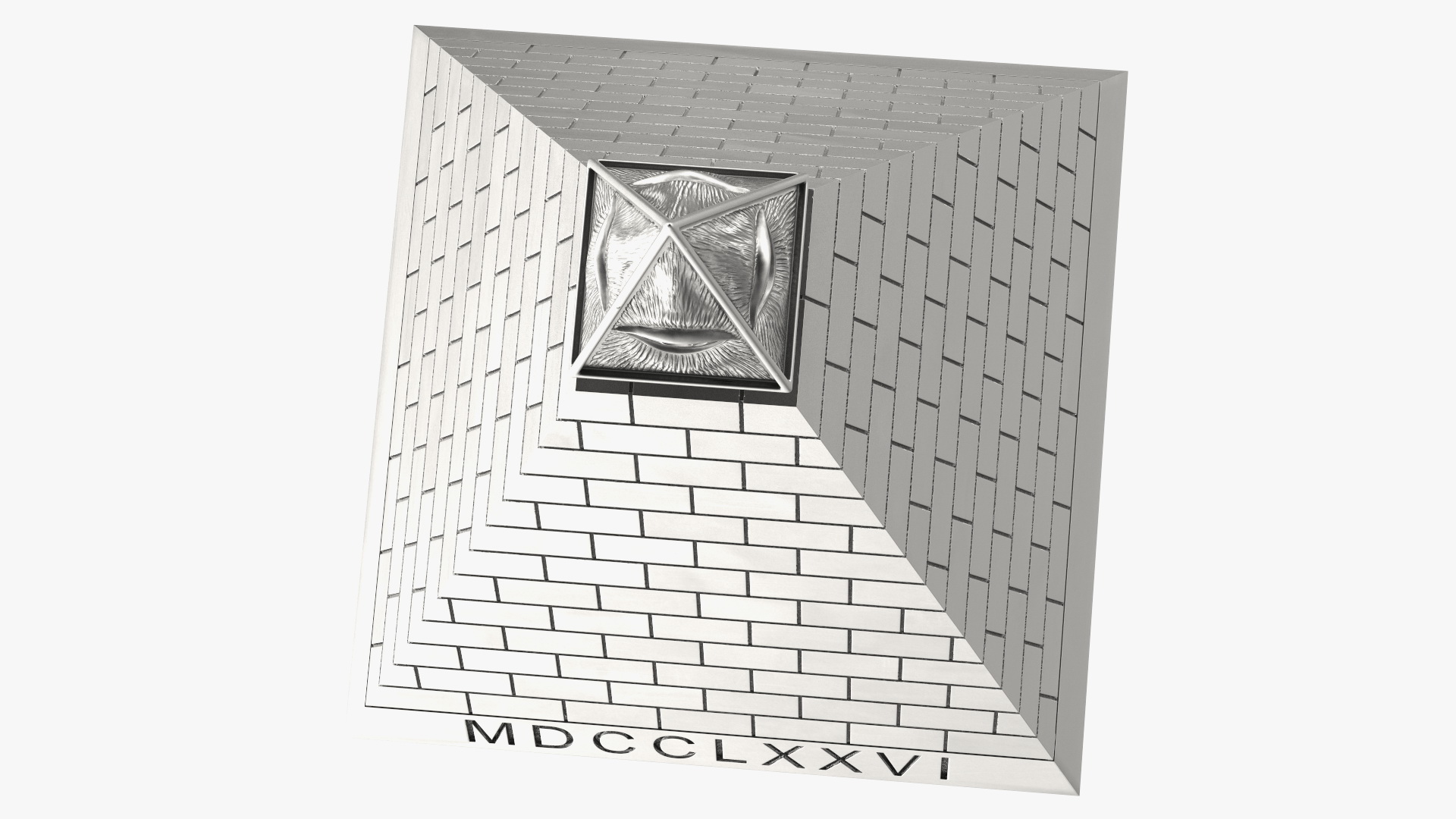 3D model Illuminati Pyramid Silver