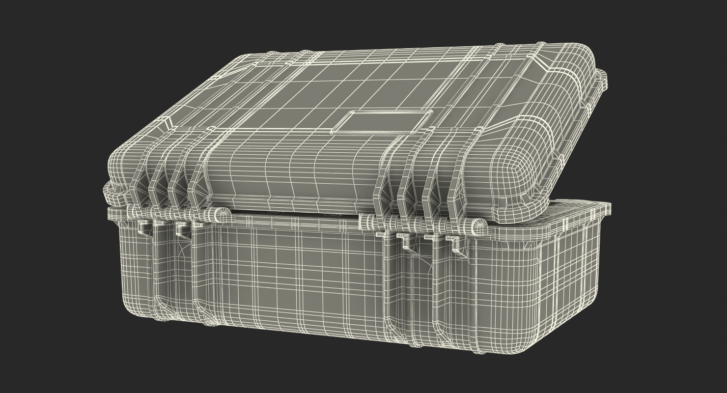 3D model Pelican Case Photo Foam Yellow