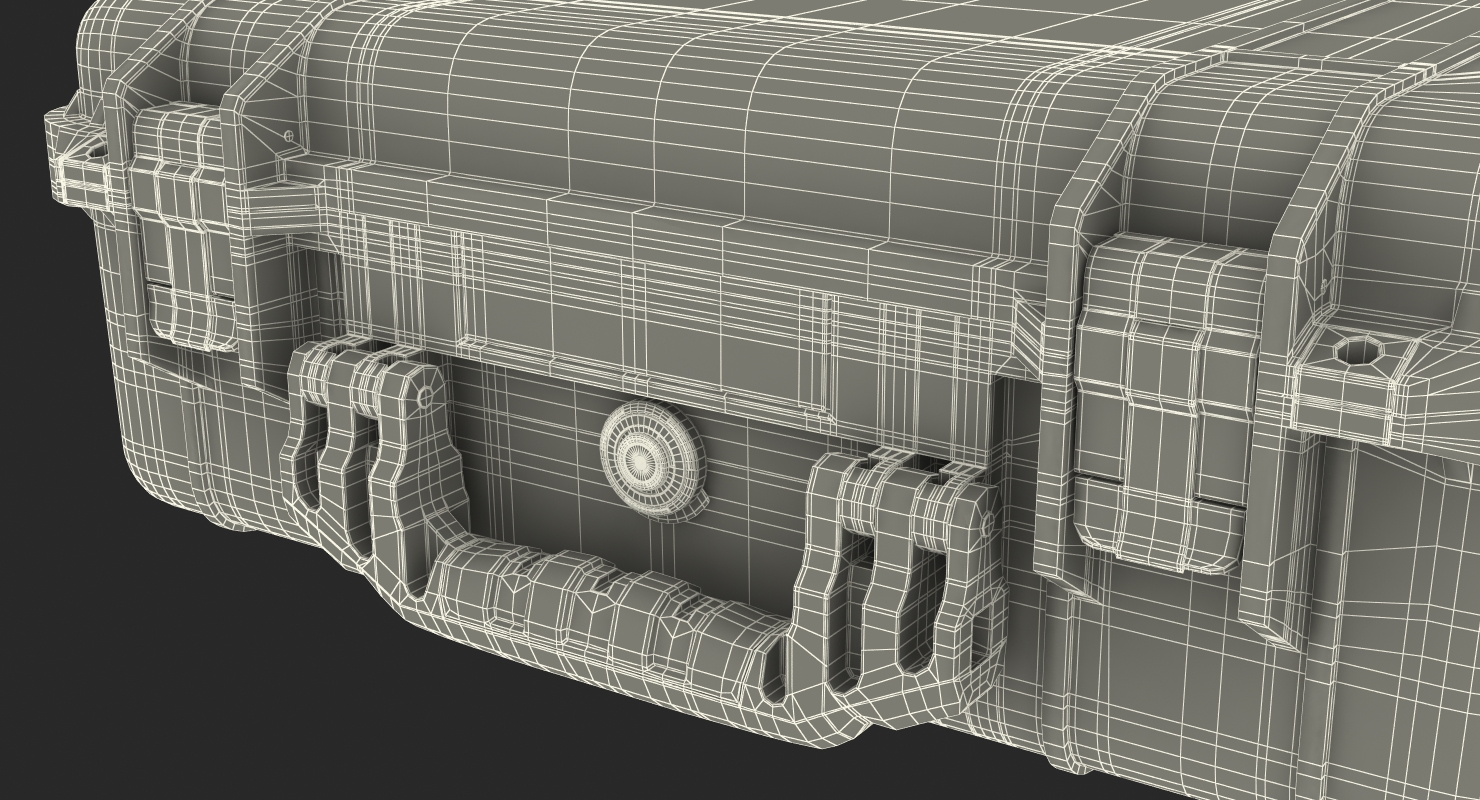 3D model Pelican Case Photo Foam Yellow
