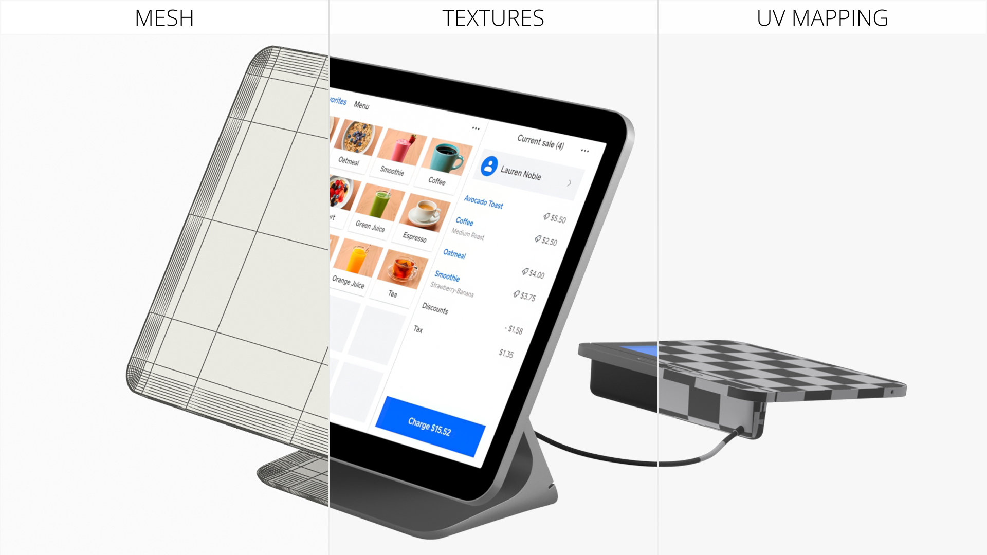 Square POS Terminal Display with Card Reader - view 9