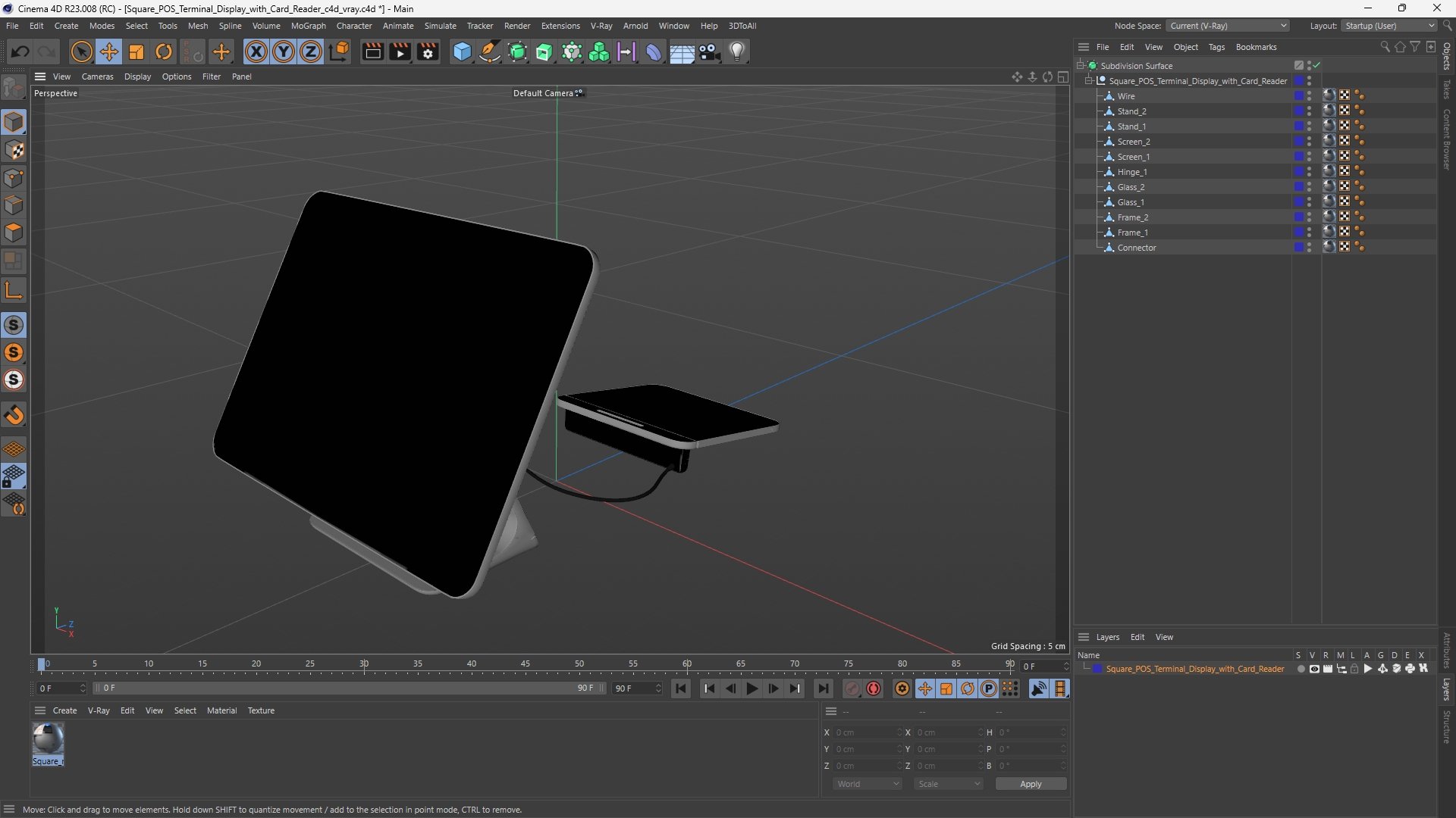 Square POS Terminal Display with Card Reader - view 12