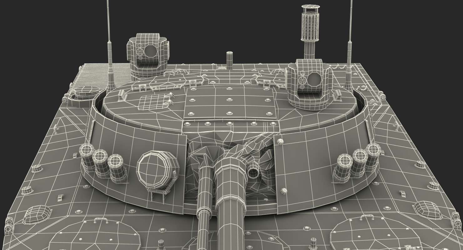 3D model Light Tank BMP 3 Desert Rigged