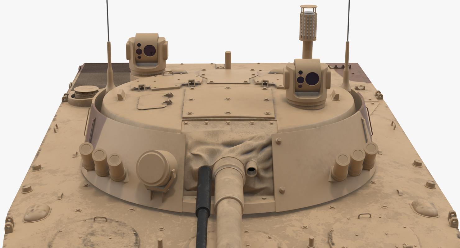 3D model Light Tank BMP 3 Desert Rigged