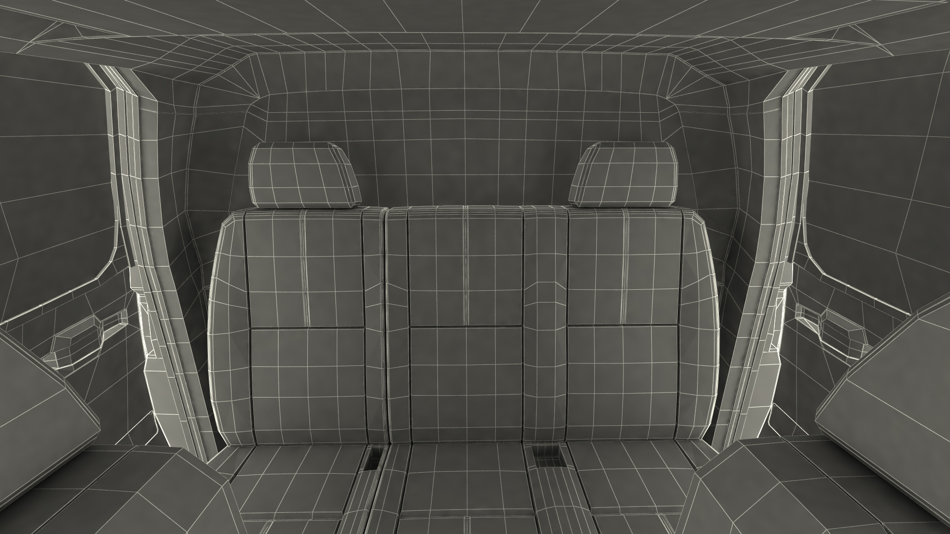 SUV Pickup Simple Interior Generic 3D model