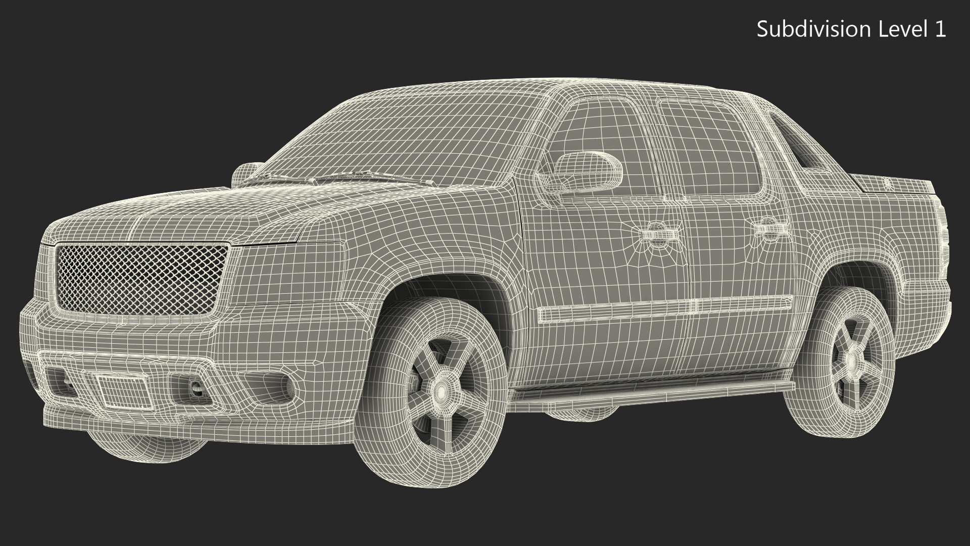 SUV Pickup Simple Interior Generic 3D model