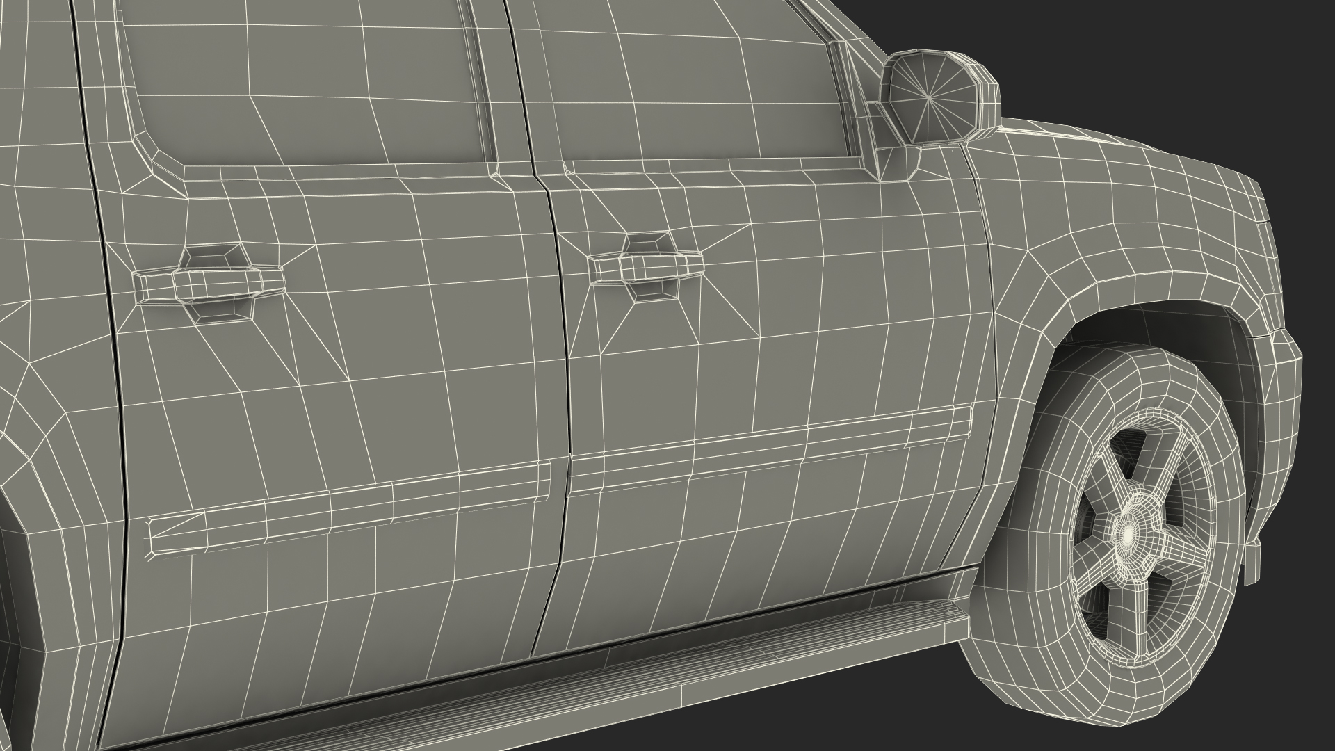 SUV Pickup Simple Interior Generic 3D model