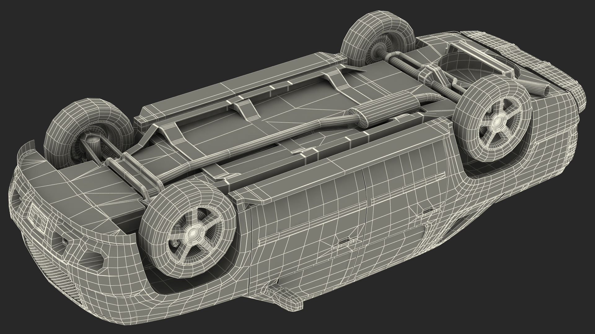 SUV Pickup Simple Interior Generic 3D model