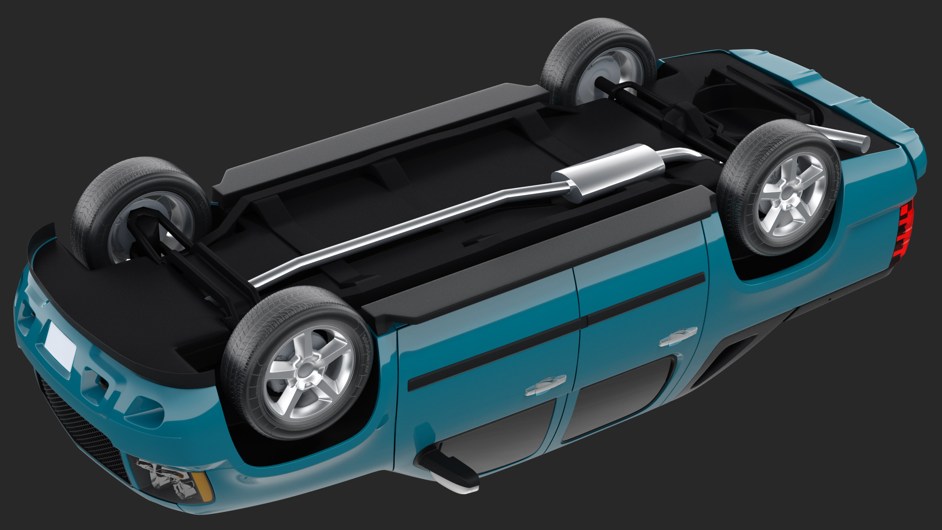 SUV Pickup Simple Interior Generic 3D model