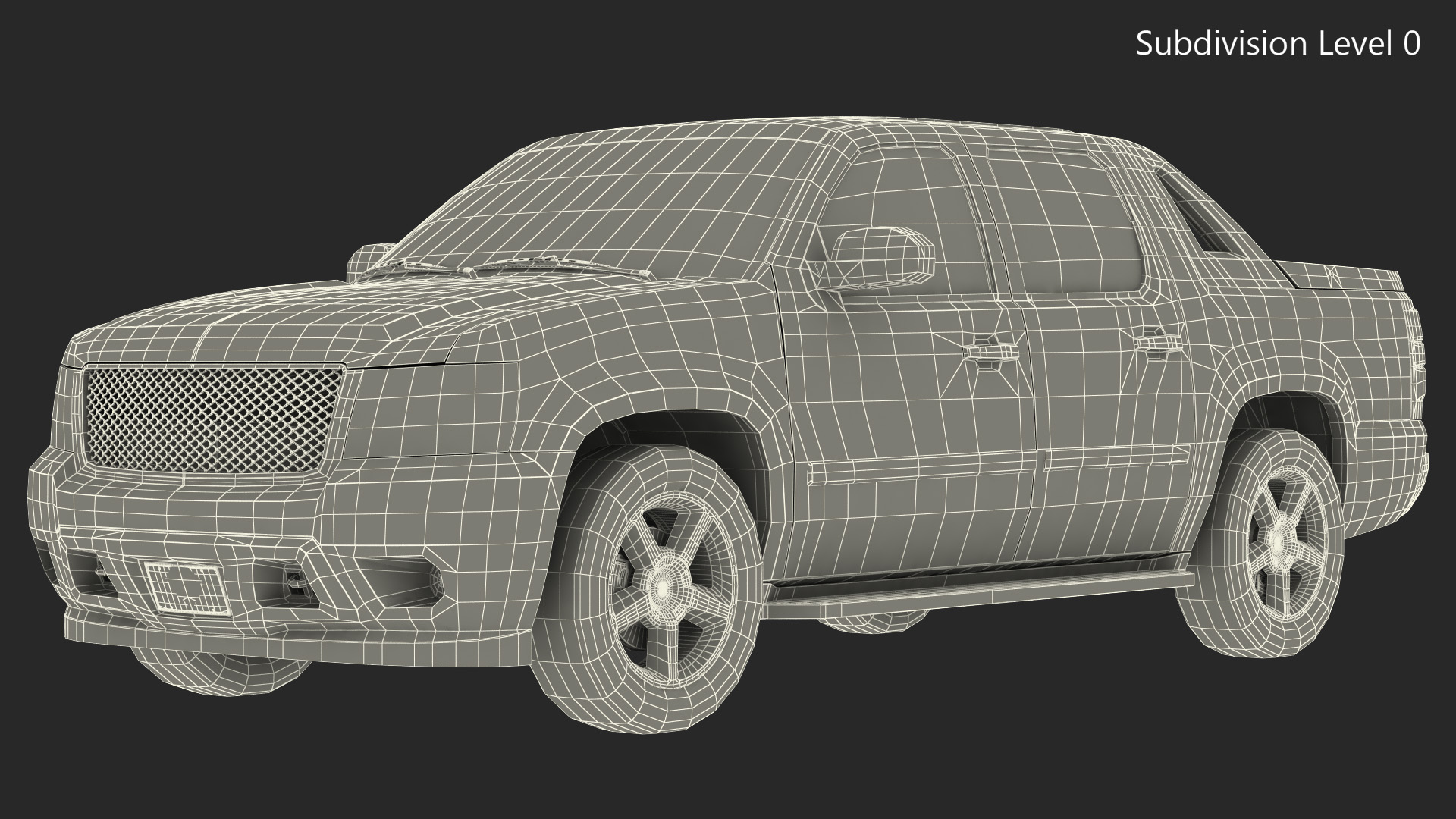 SUV Pickup Simple Interior Generic 3D model