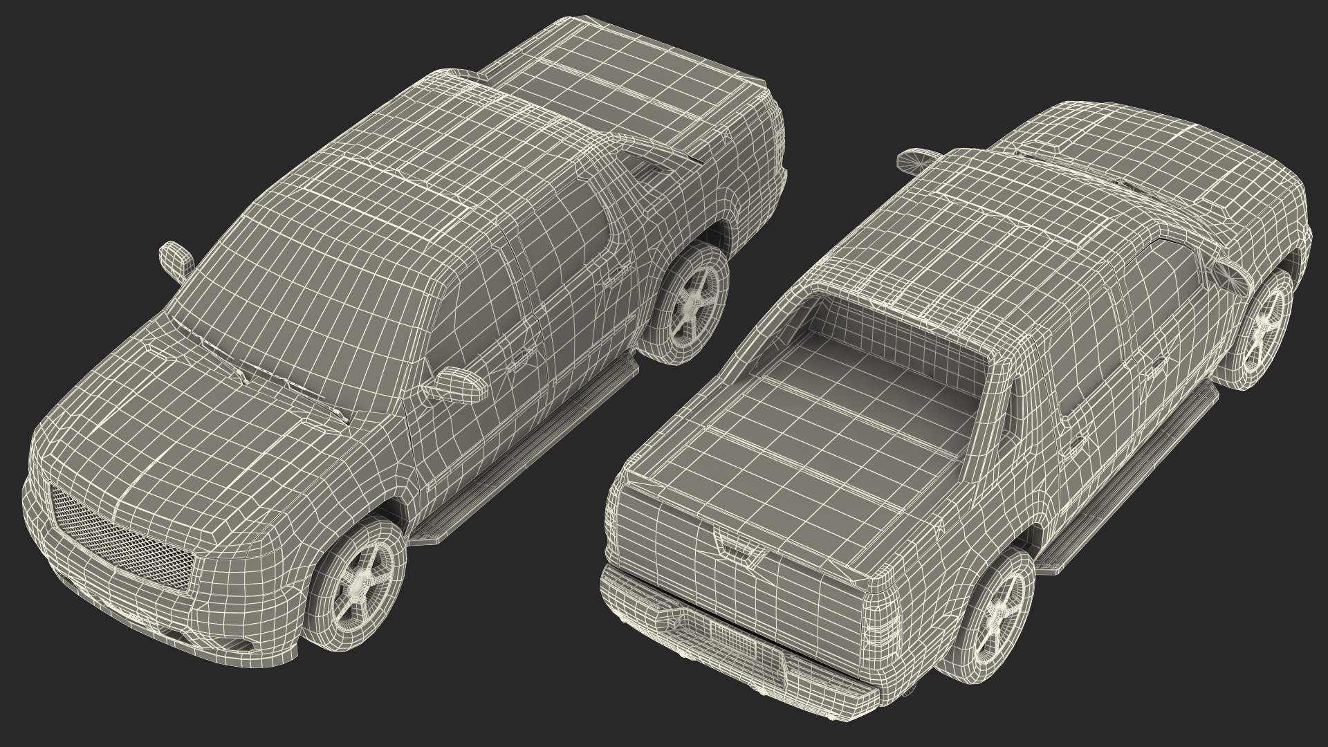 SUV Pickup Simple Interior Generic 3D model