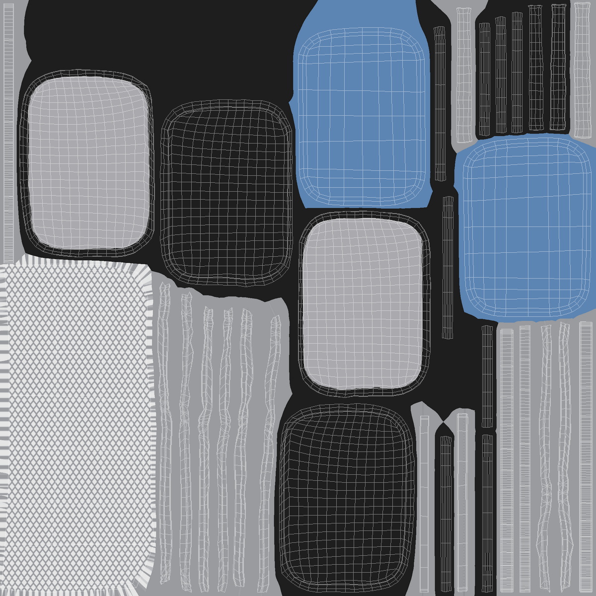 3D model Knitting Needles Set