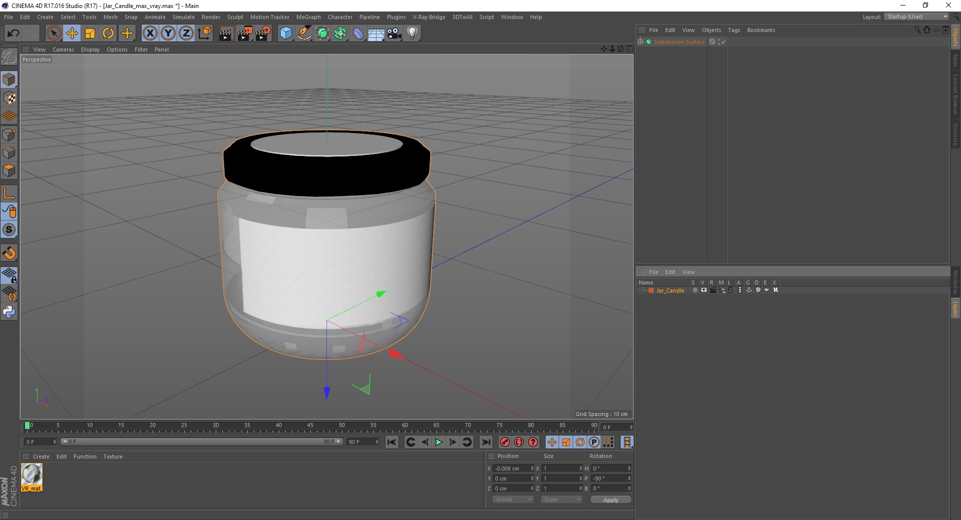 3D model Jar Candle