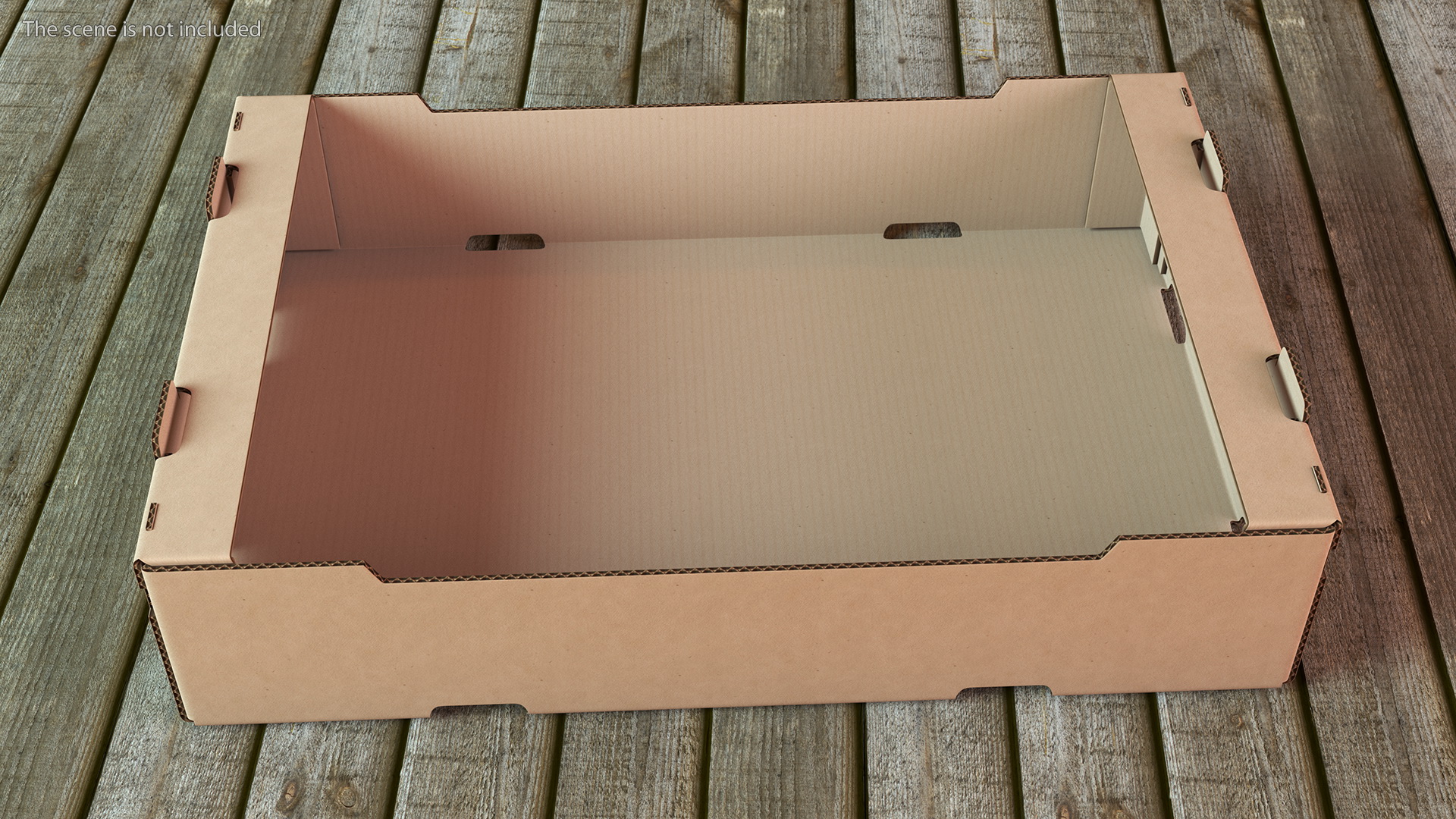 3D Stackable Corrugated Cardboard Fruit Tray