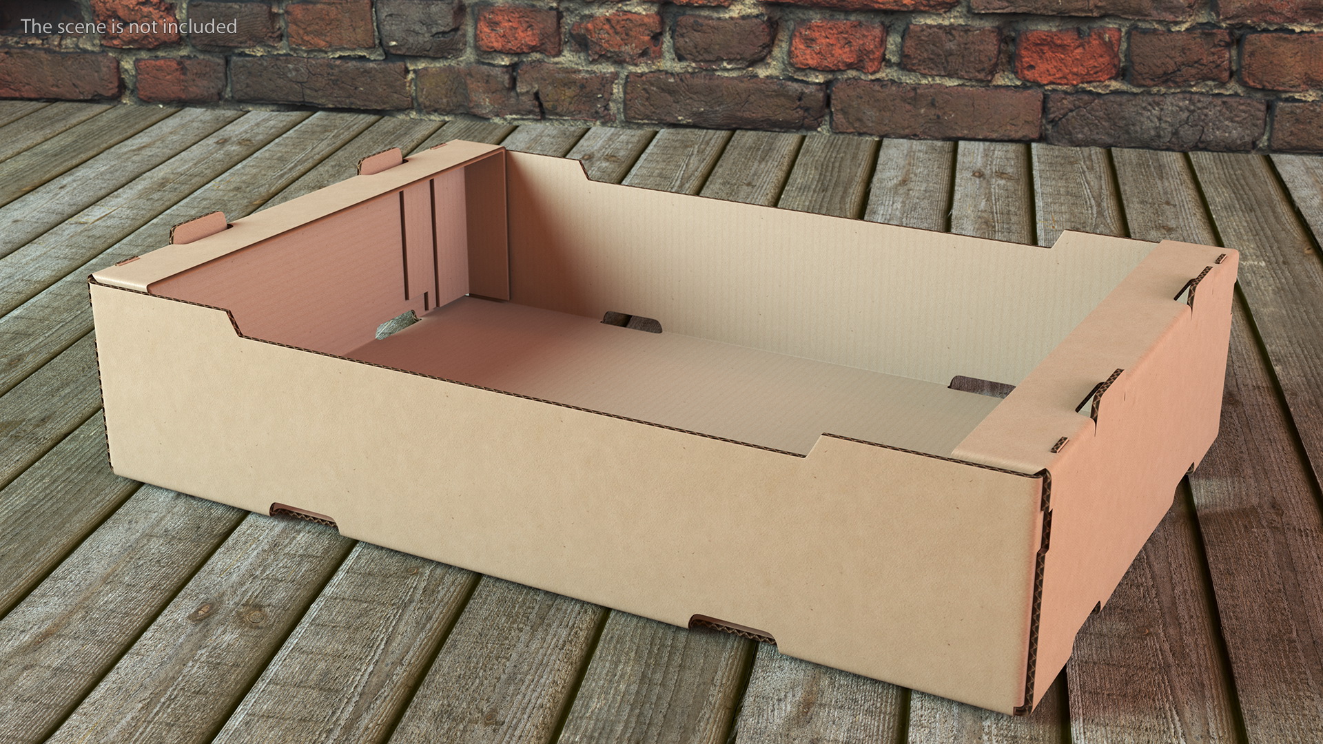 3D Stackable Corrugated Cardboard Fruit Tray