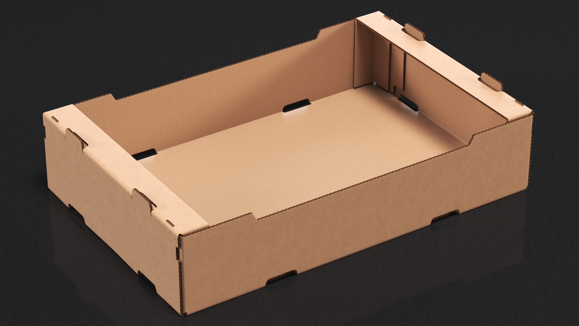 3D Stackable Corrugated Cardboard Fruit Tray