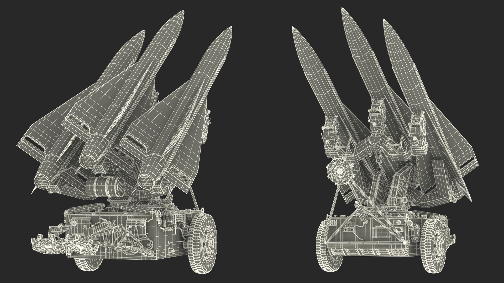 Sand Color MIM23 HAWK System Rigged for Maya 3D model