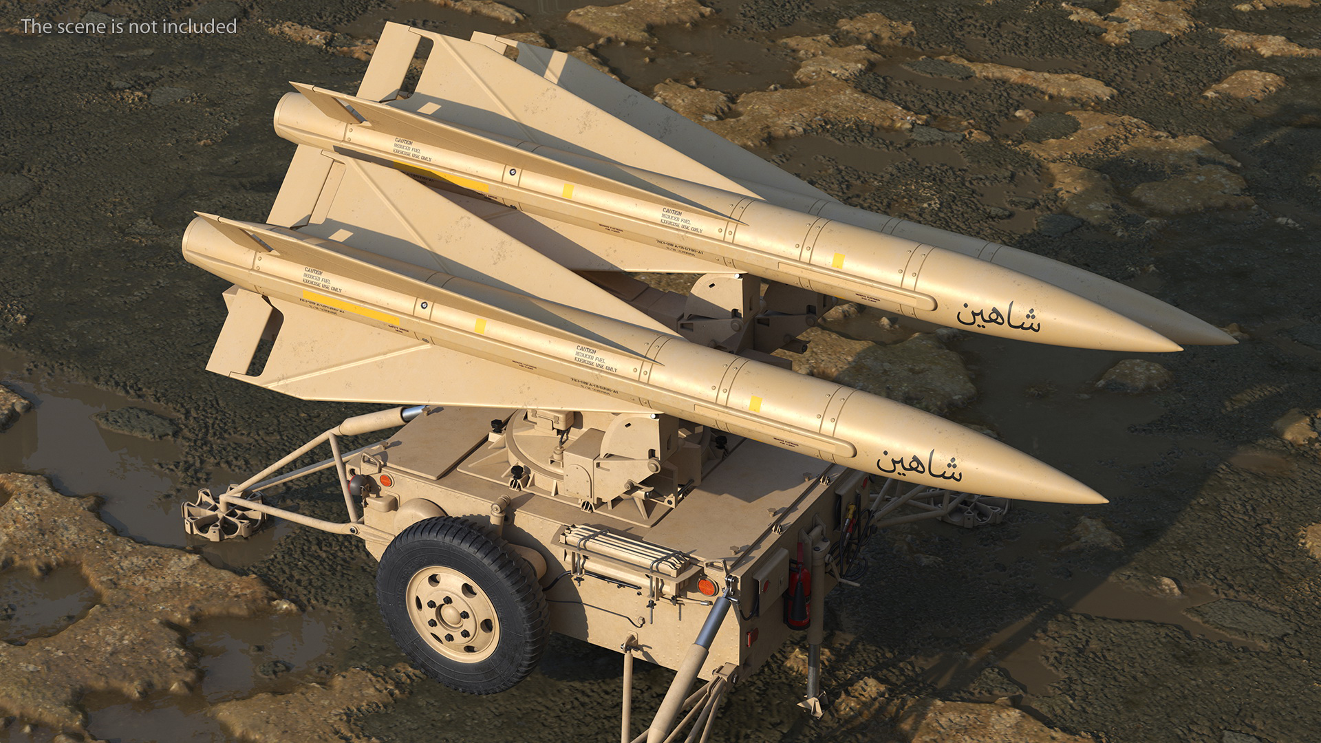 Sand Color MIM23 HAWK System Rigged for Maya 3D model