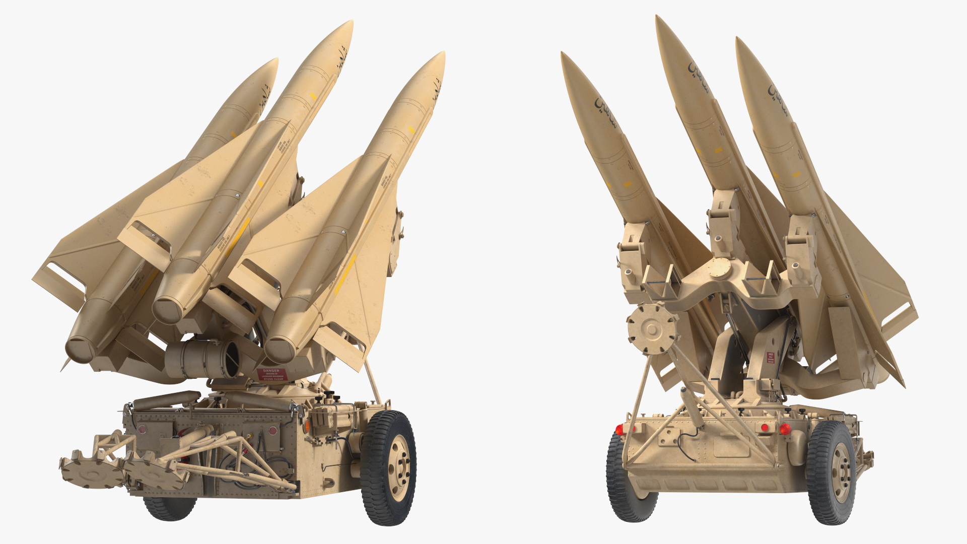 Sand Color MIM23 HAWK System Rigged for Maya 3D model