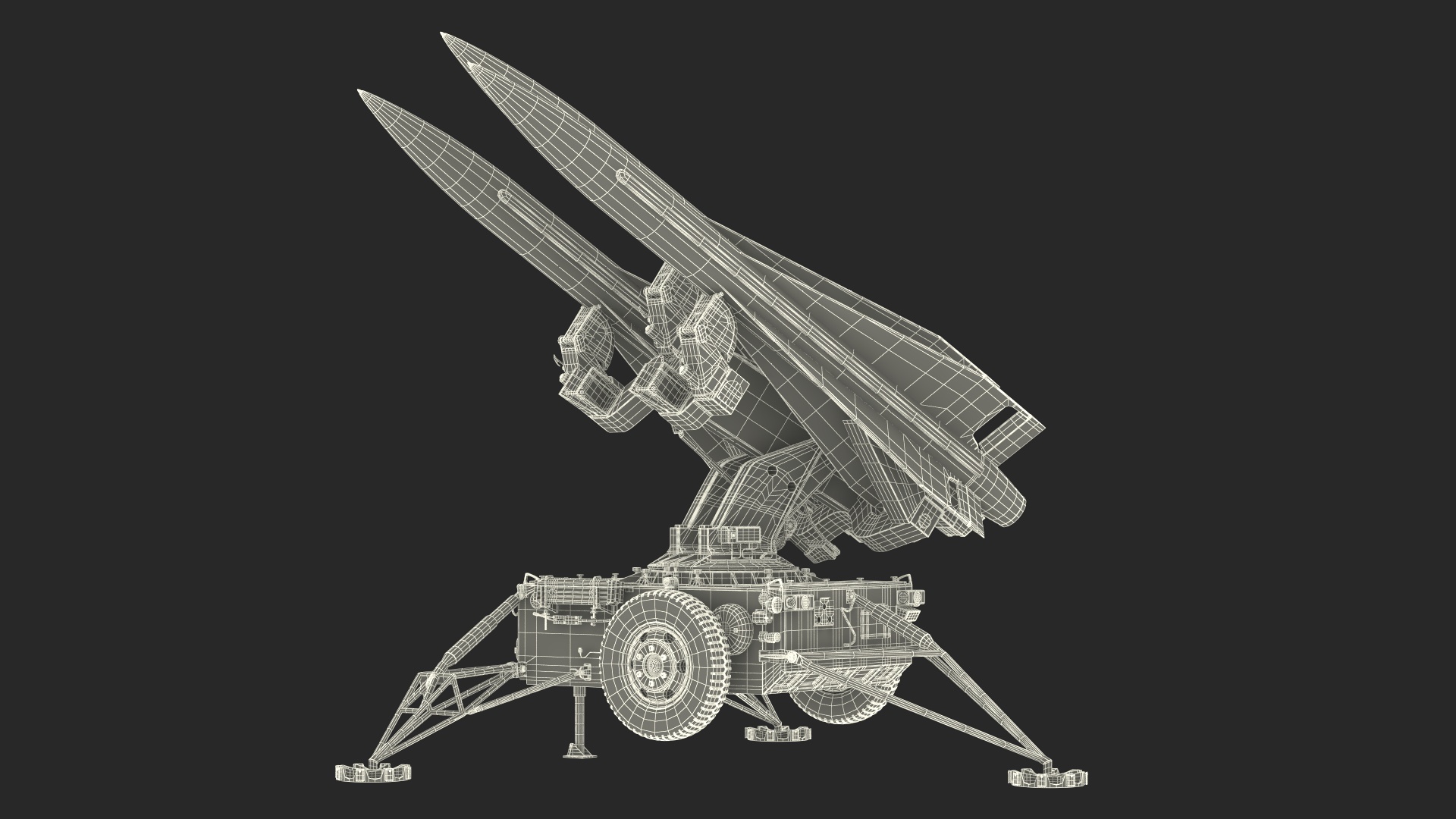 Sand Color MIM23 HAWK System Rigged for Maya 3D model