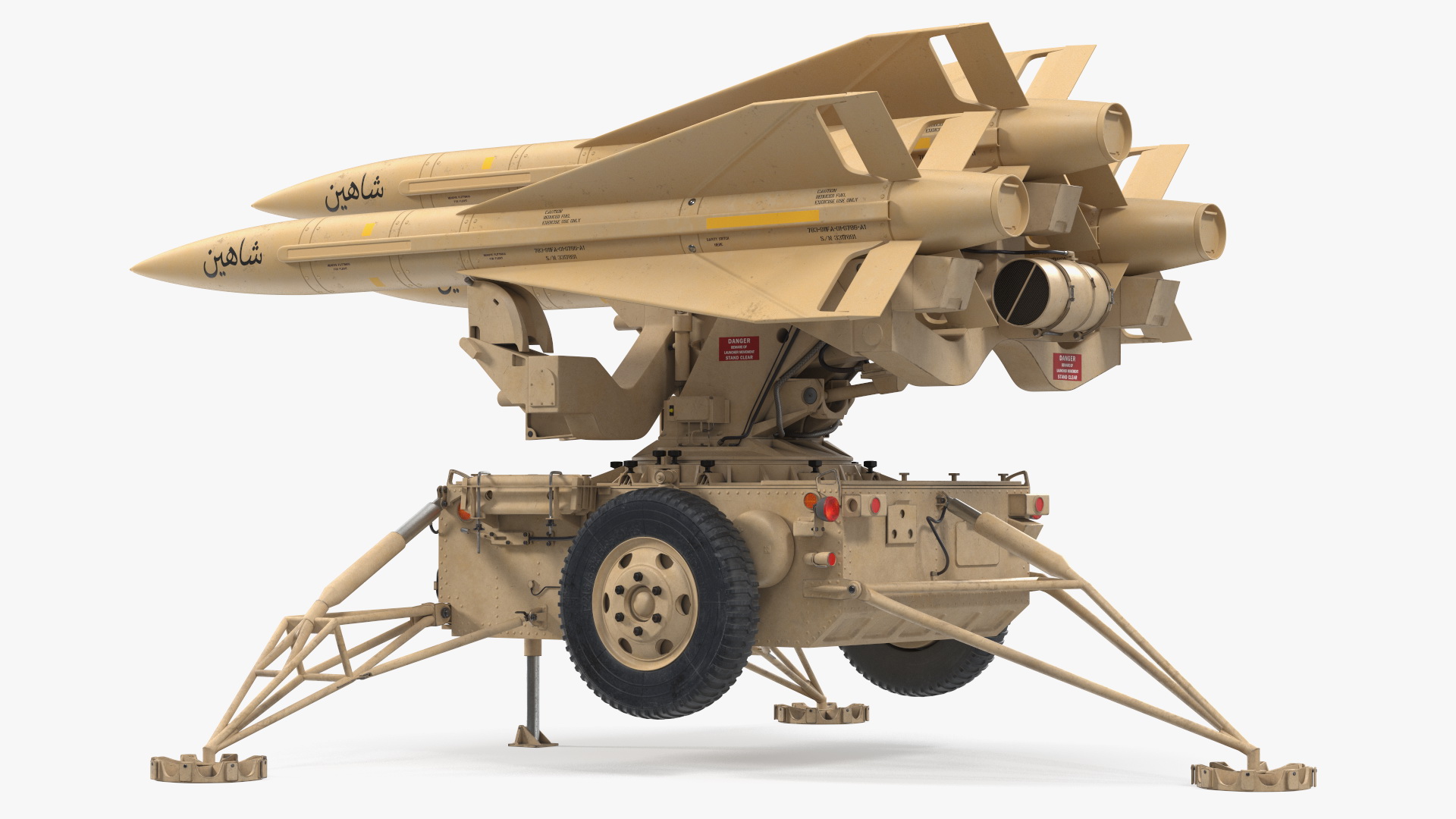 Sand Color MIM23 HAWK System Rigged for Maya 3D model