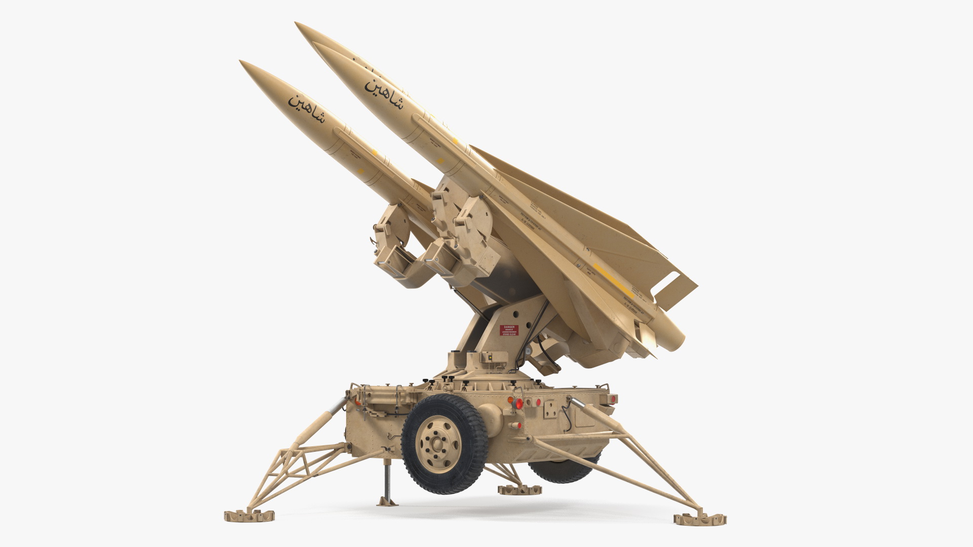 Sand Color MIM23 HAWK System Rigged for Maya 3D model