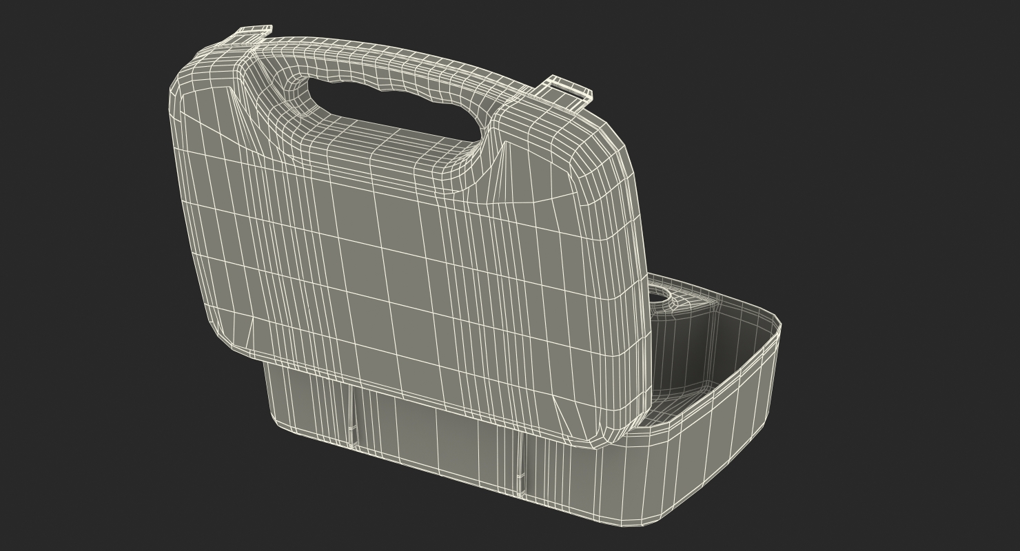 3D Open Empty First Aid Kit Bag model