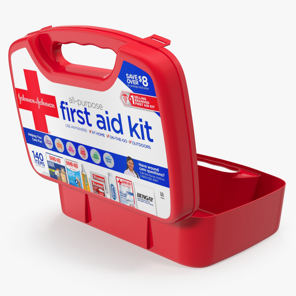 First Aid Kit Bag 3D Model, view 3