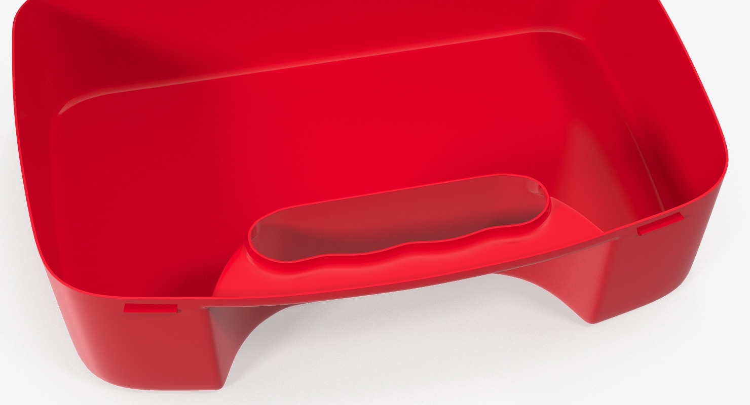 3D Open Empty First Aid Kit Bag model
