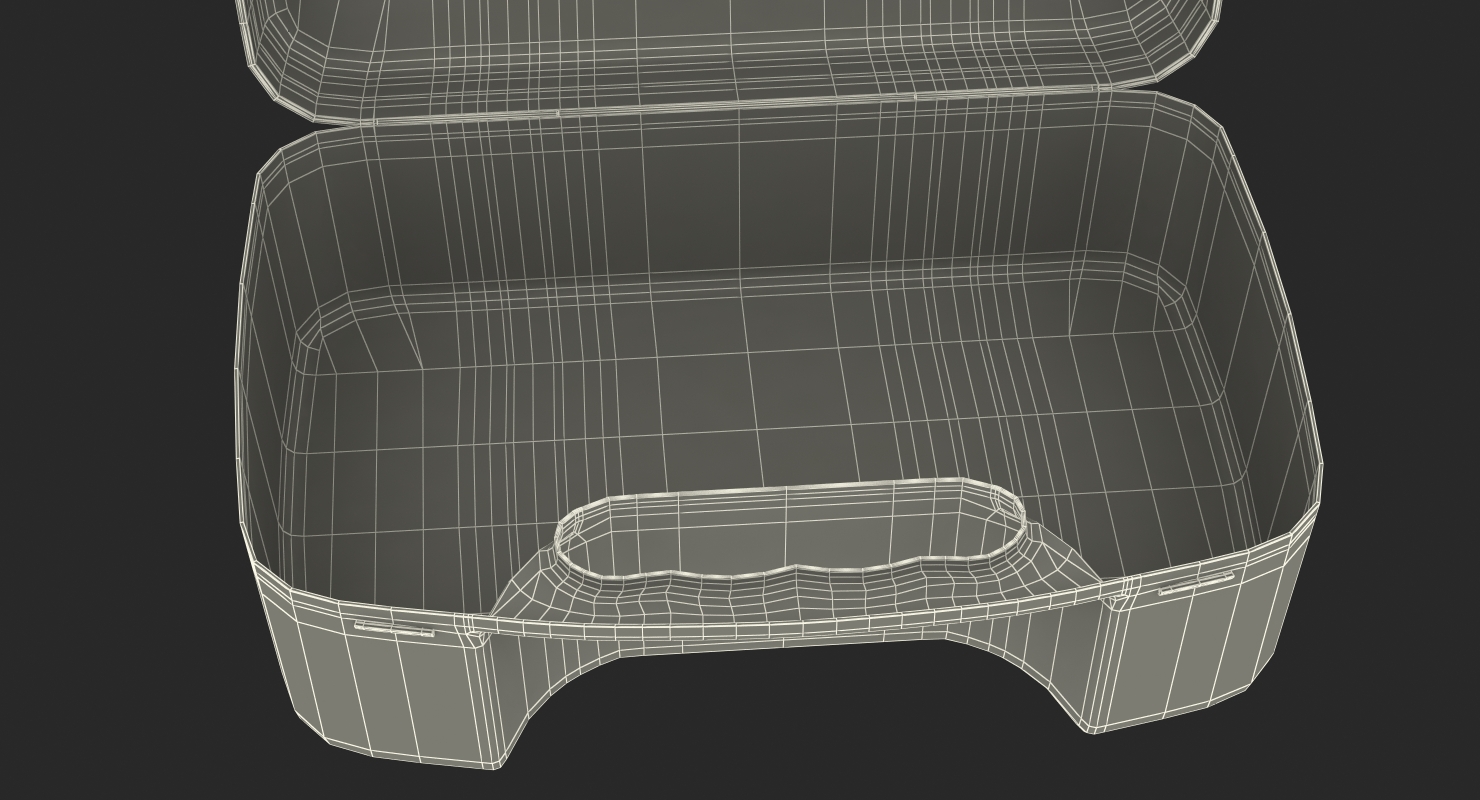 3D Open Empty First Aid Kit Bag model