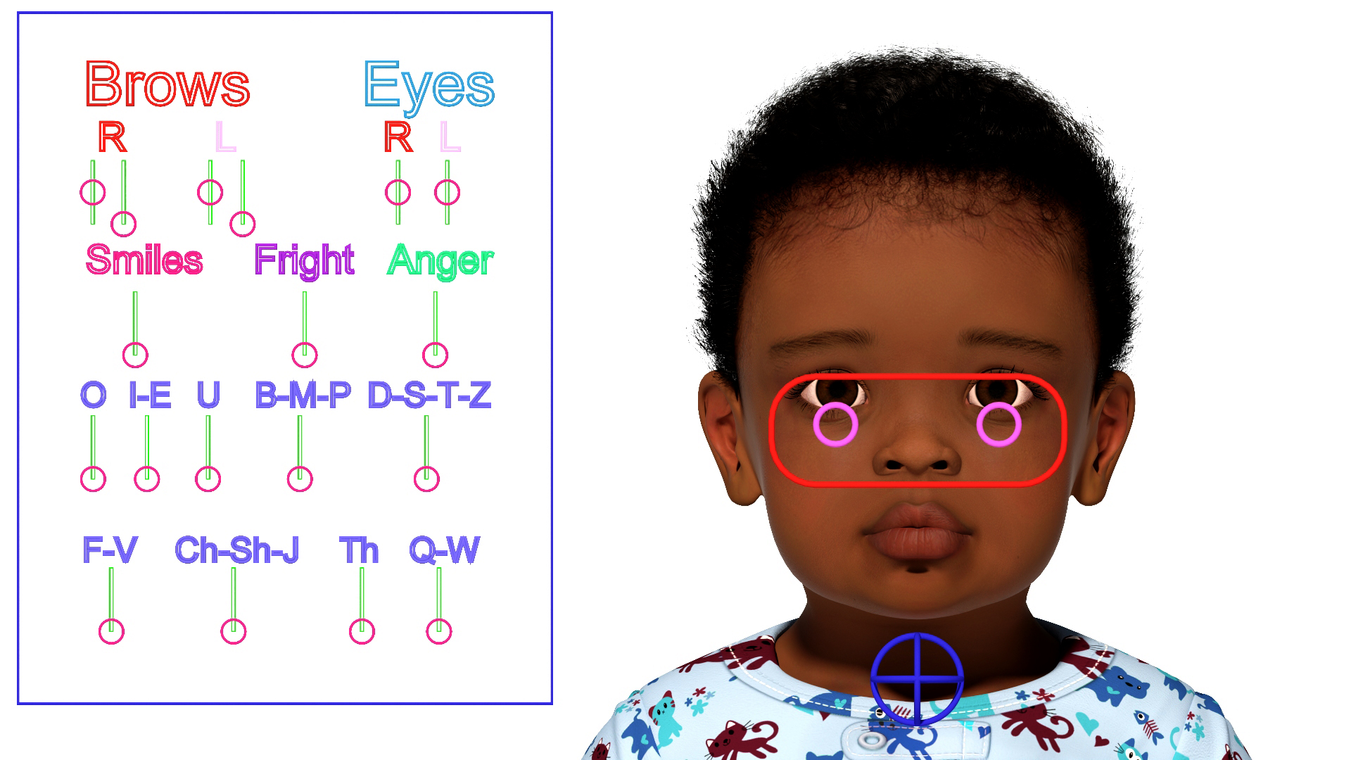Little Dark Skinned Boy in Full Bodysuit Rigged 3D