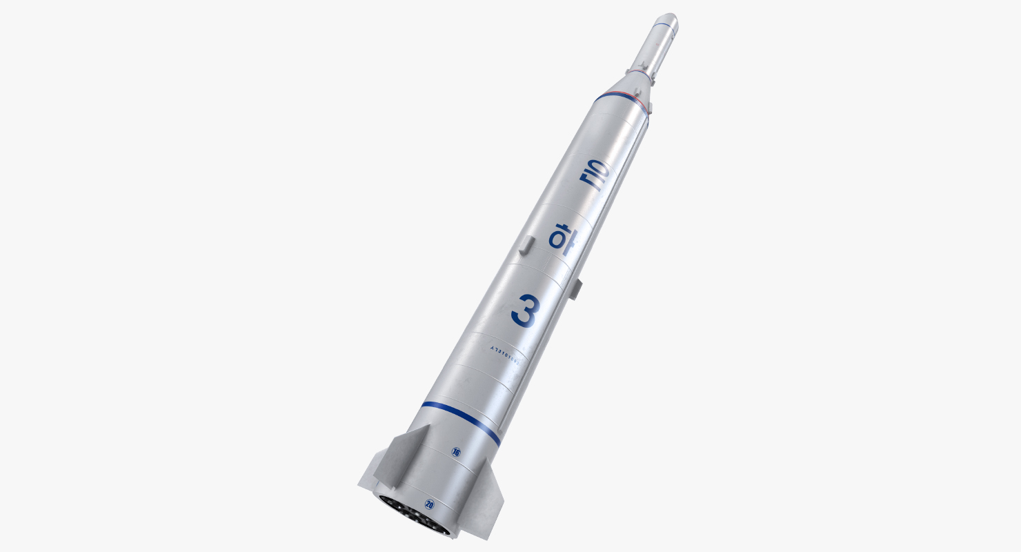 Two Stage Ballistic Missile Taepodong 2 3D model