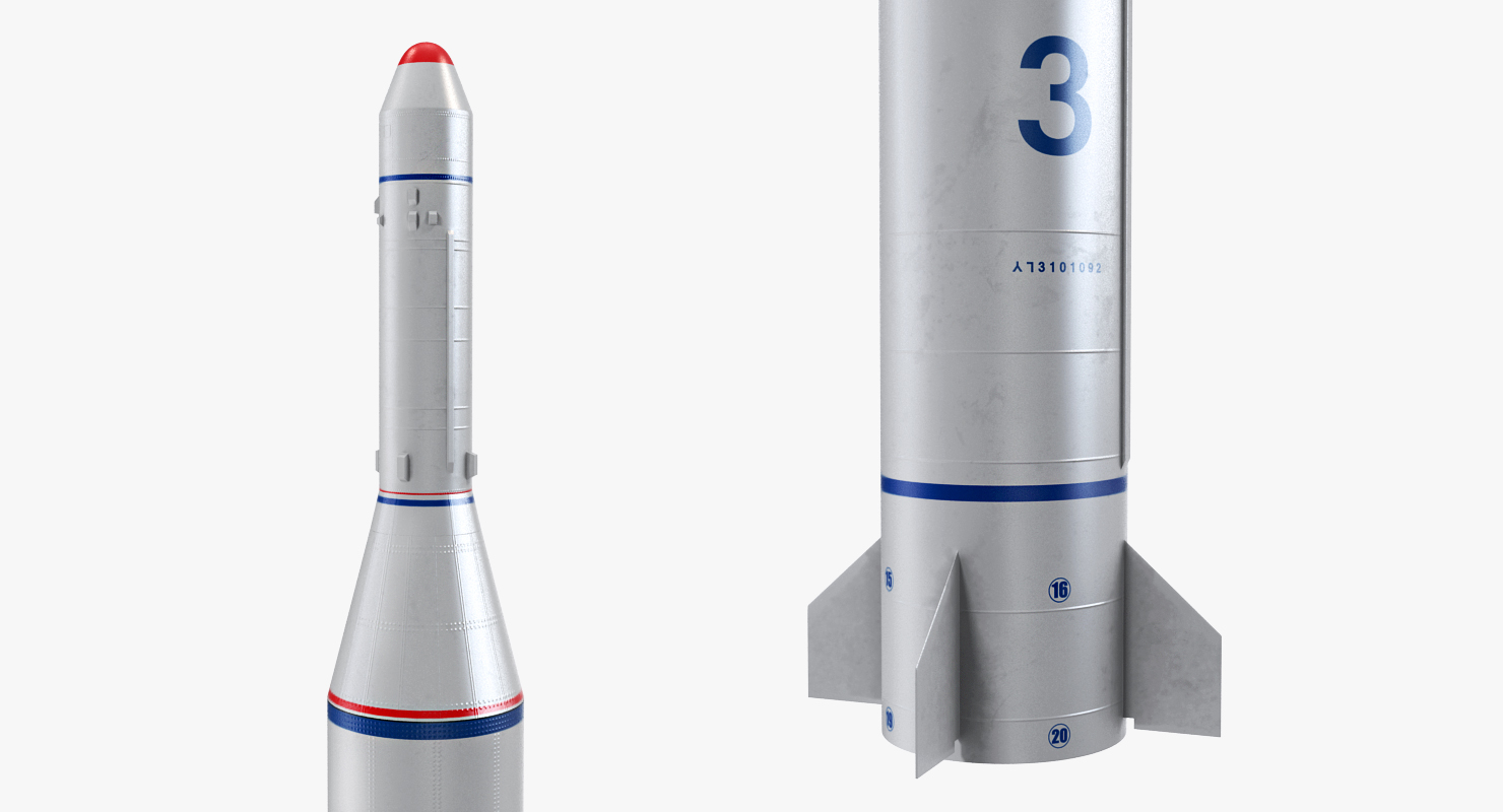 Two Stage Ballistic Missile Taepodong 2 3D model